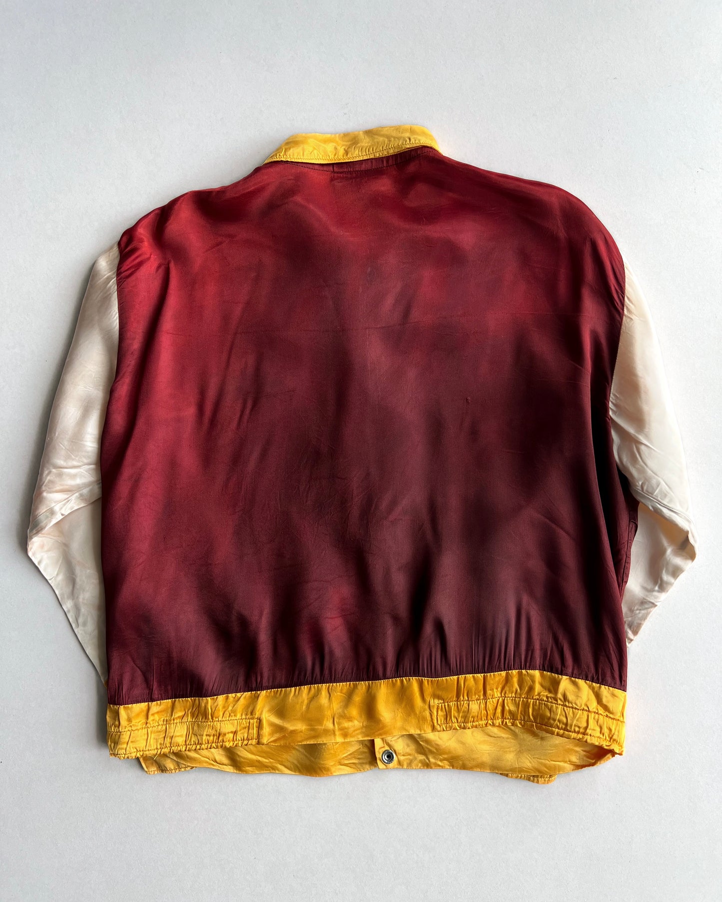 1950S SATIN BUTTON-UP SPORTS JACKET (M)