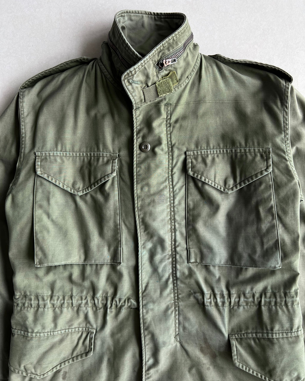 1970S NAMWAR US ARMY M-65 OG107 JACKET (SMALL SHORT)