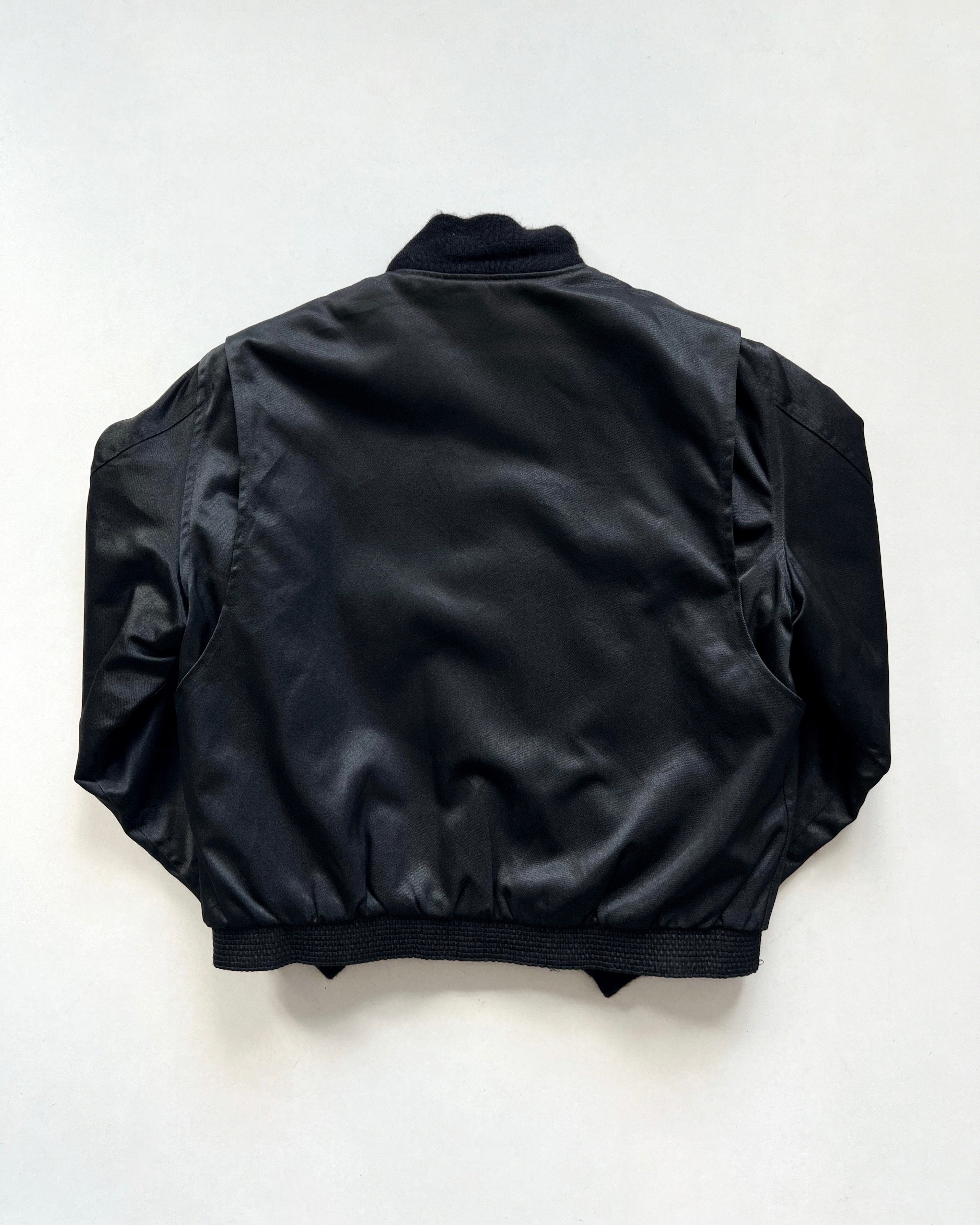 1980S BLACK USAF TG8-WEP TITAN FLIGHT JACKET (L)