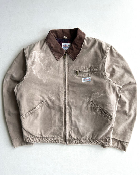 1980S SUN FADED CARTER'S CANVAS WORK JACKET (L)