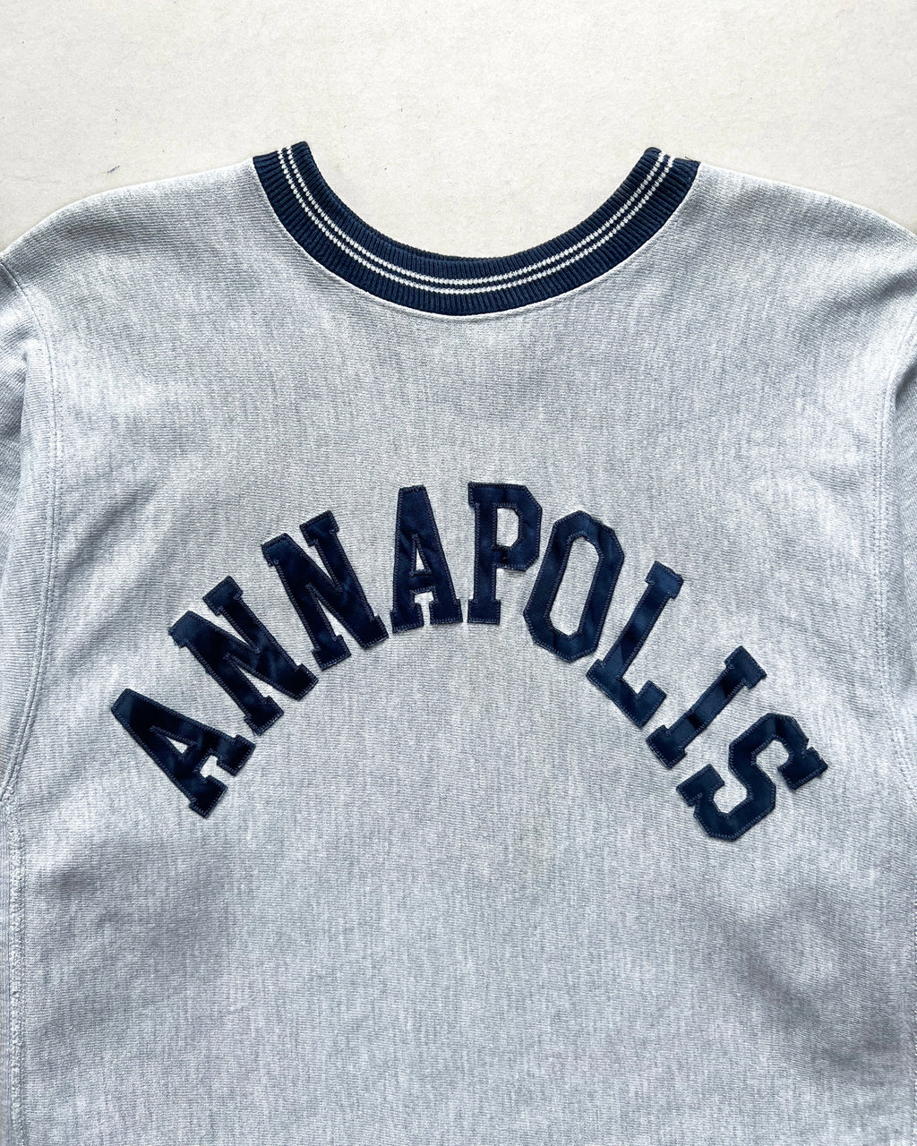1990S CHAMPION 'ANNAPOLIS' REVERSE WEAVE SWEATSHIRT (L)