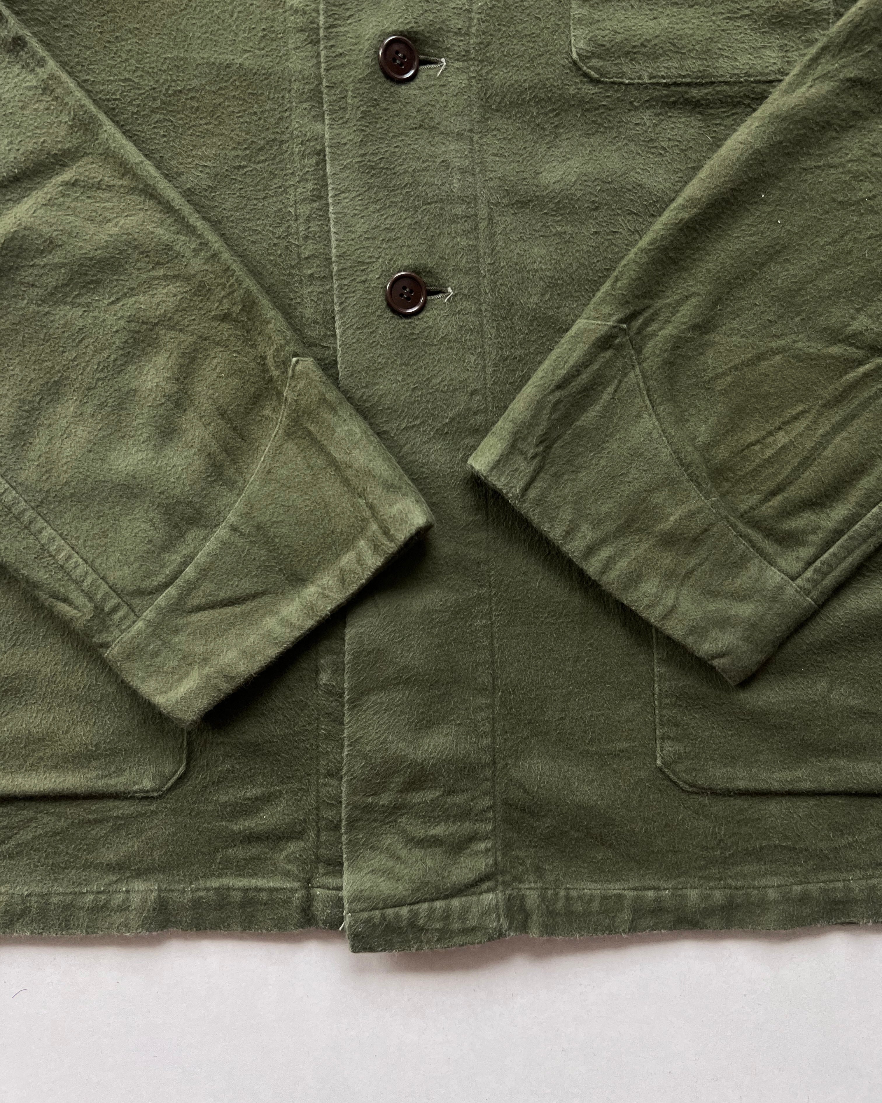 1950S OLIVE DUTCH MILITARY WORK JACKET (L)