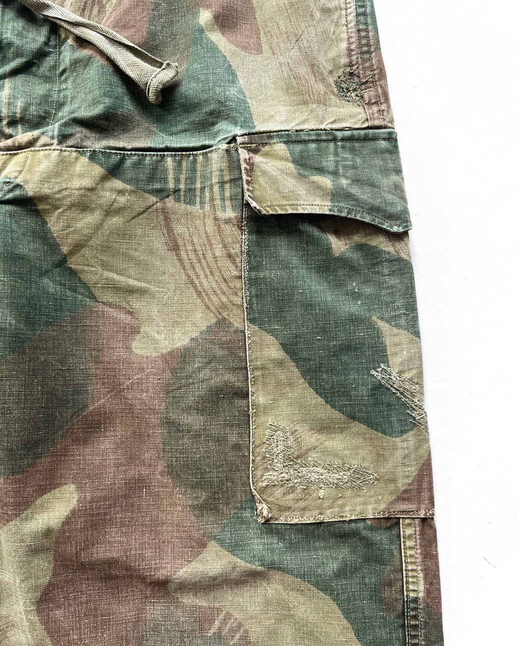 1950S BELGIUM ARMY BRUSHSTROKE CAMO PANTS (36-39)