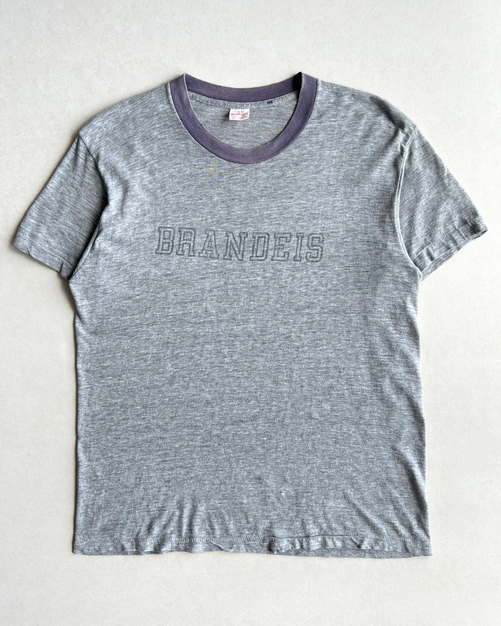 1950S 'BRANDEIS' SINGLE STITCH RINGER TEE (L)
