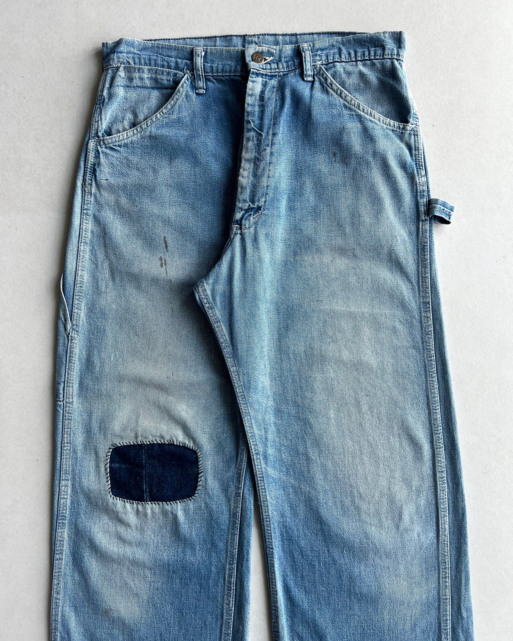 1960S DEECEE CARPENTER DENIM WORK PANTS (32X31)