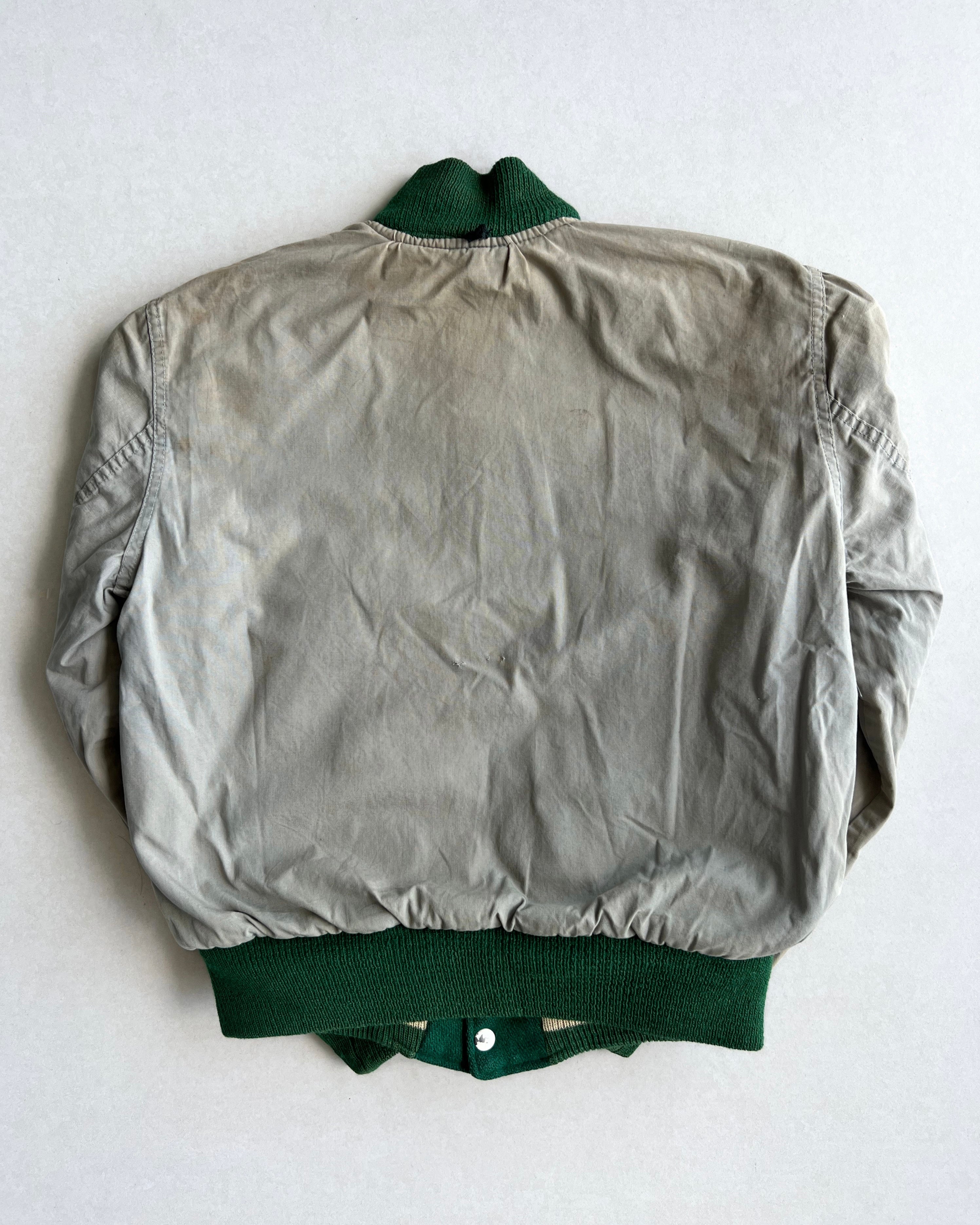 1960S 'V' LETTERMAN REVERSIBLE VARSITY JACKET (M)