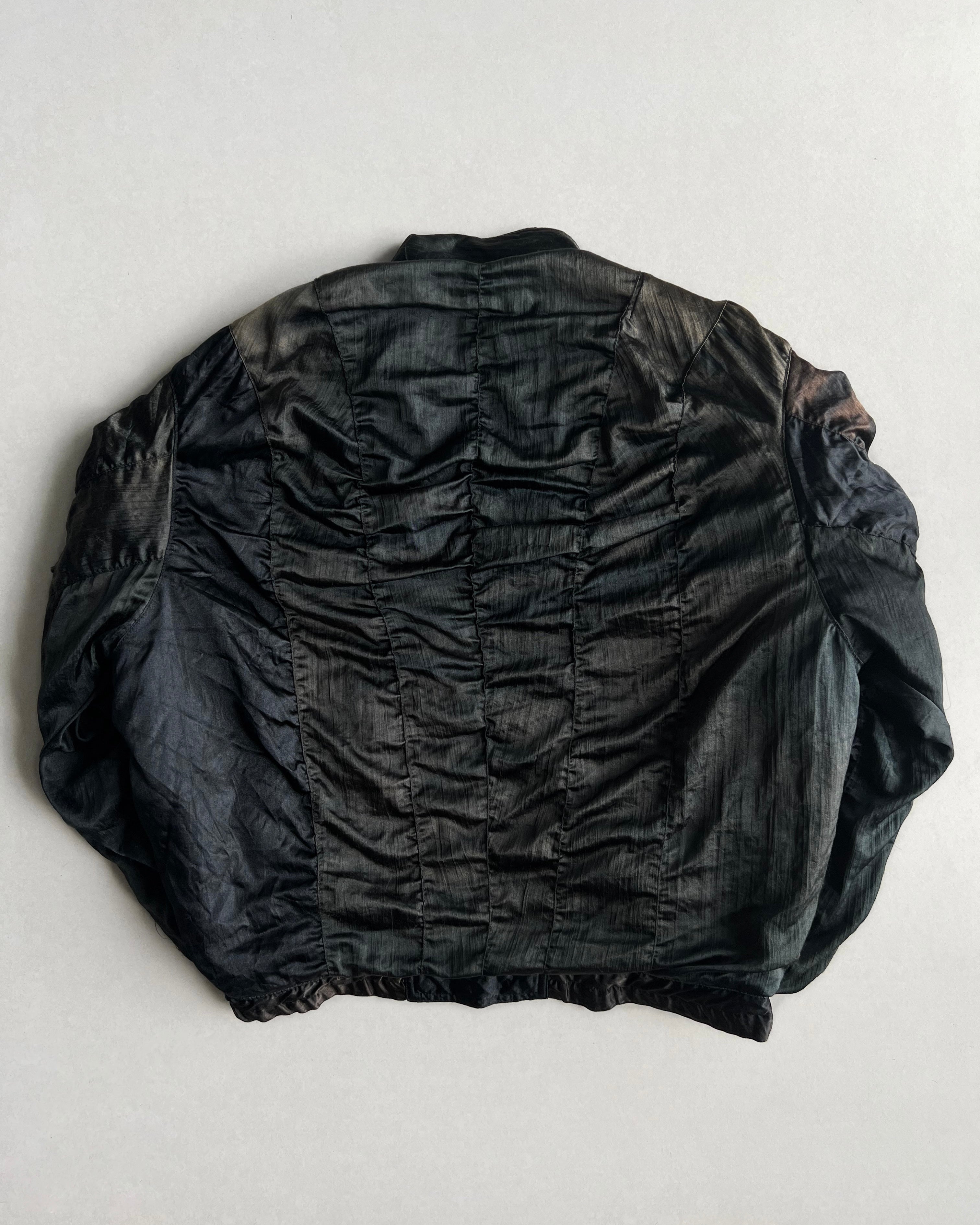 1990S SUN FADED JAPANESE BRAND QUILTED BOMBER JACKET (L/XL)