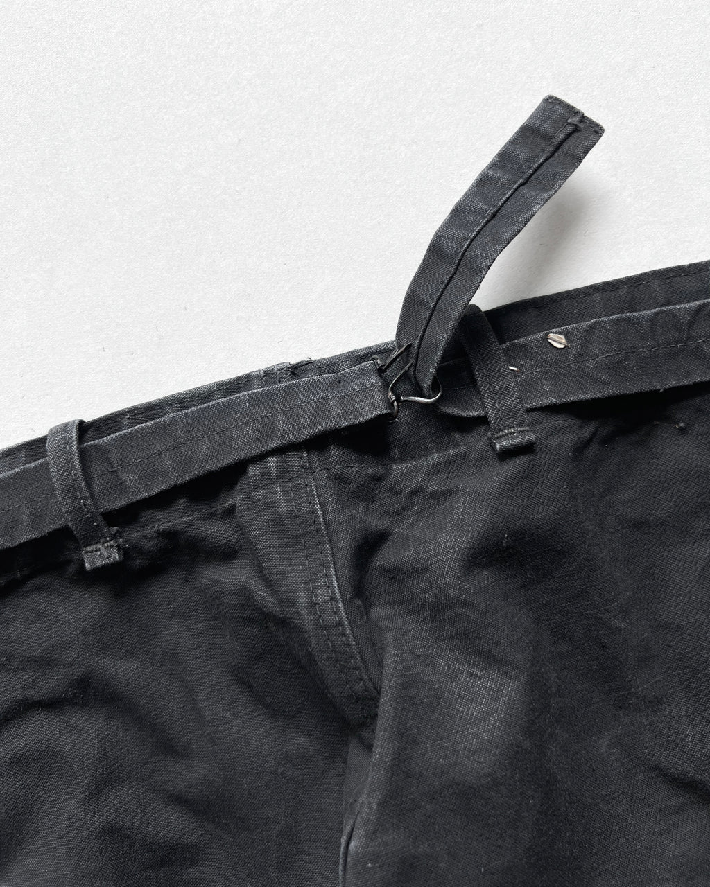1950S BLACK FRENCH WORK CARPENTER TROUSERS (34-40)