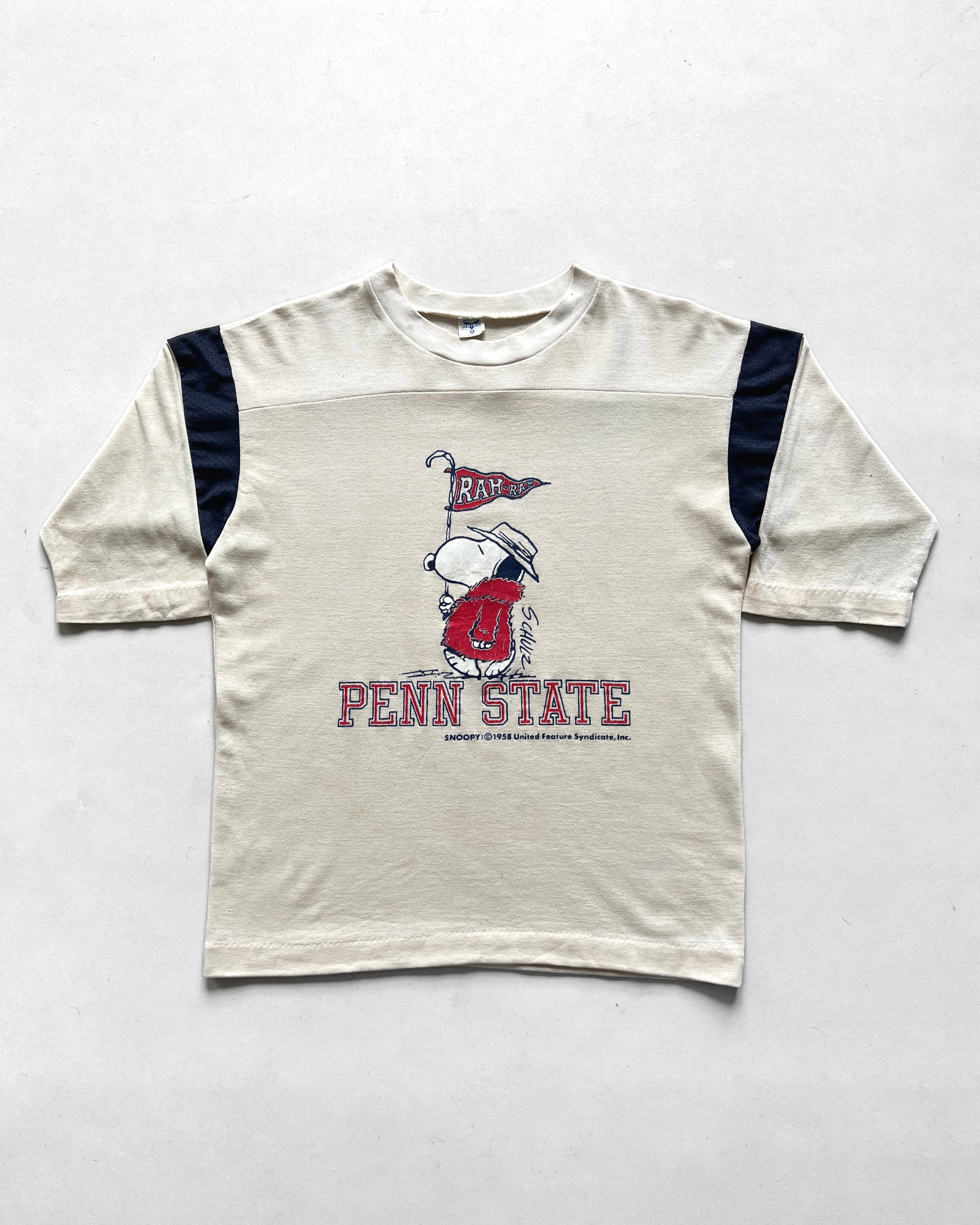 1970S SNOOPY 'PENN STATE' 3/4 SLEEVES TEE (M)