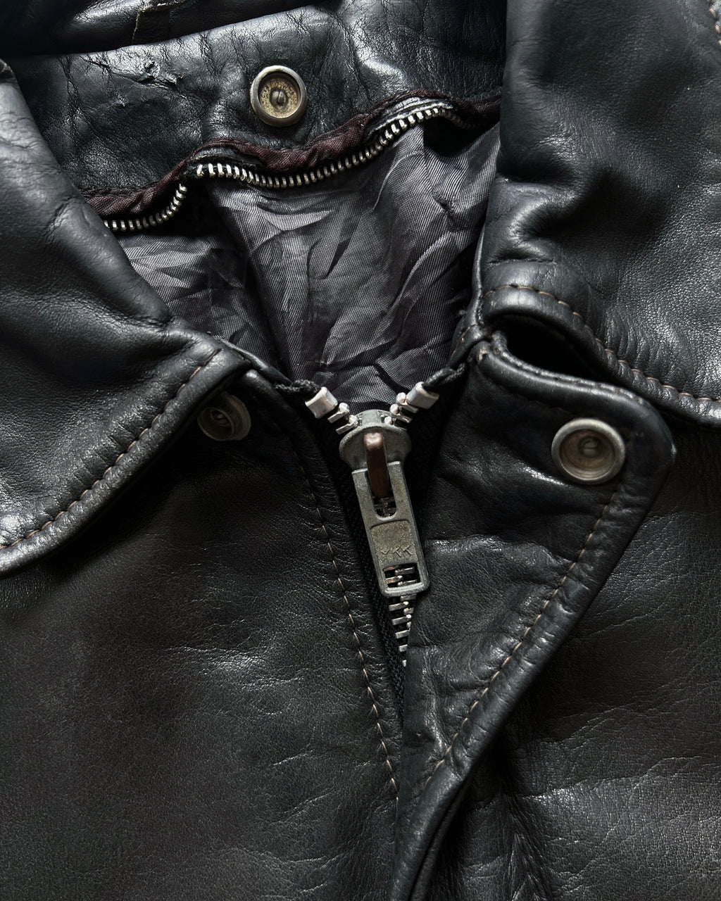 1980S SCHOTT PAINTED A-2 LEATHER JACKET (M)