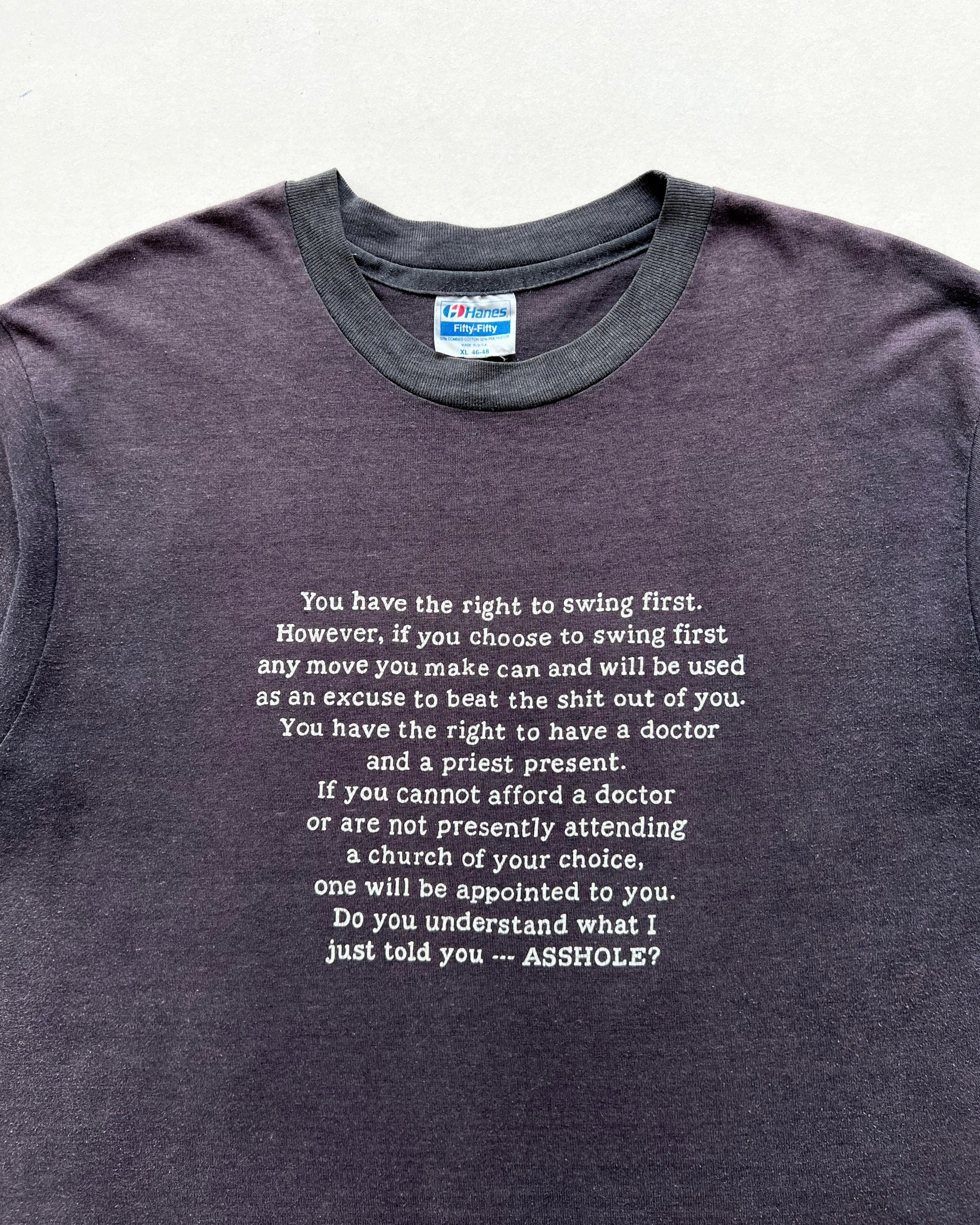 1990S 'ASSHOLE' SINGLE STITCH TEE (XL)