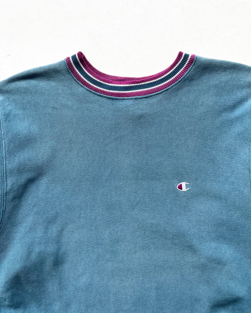 1990S CHAMPION 3-TONES REVERSE WEAVE LOGO SWEATSHIRT (L)