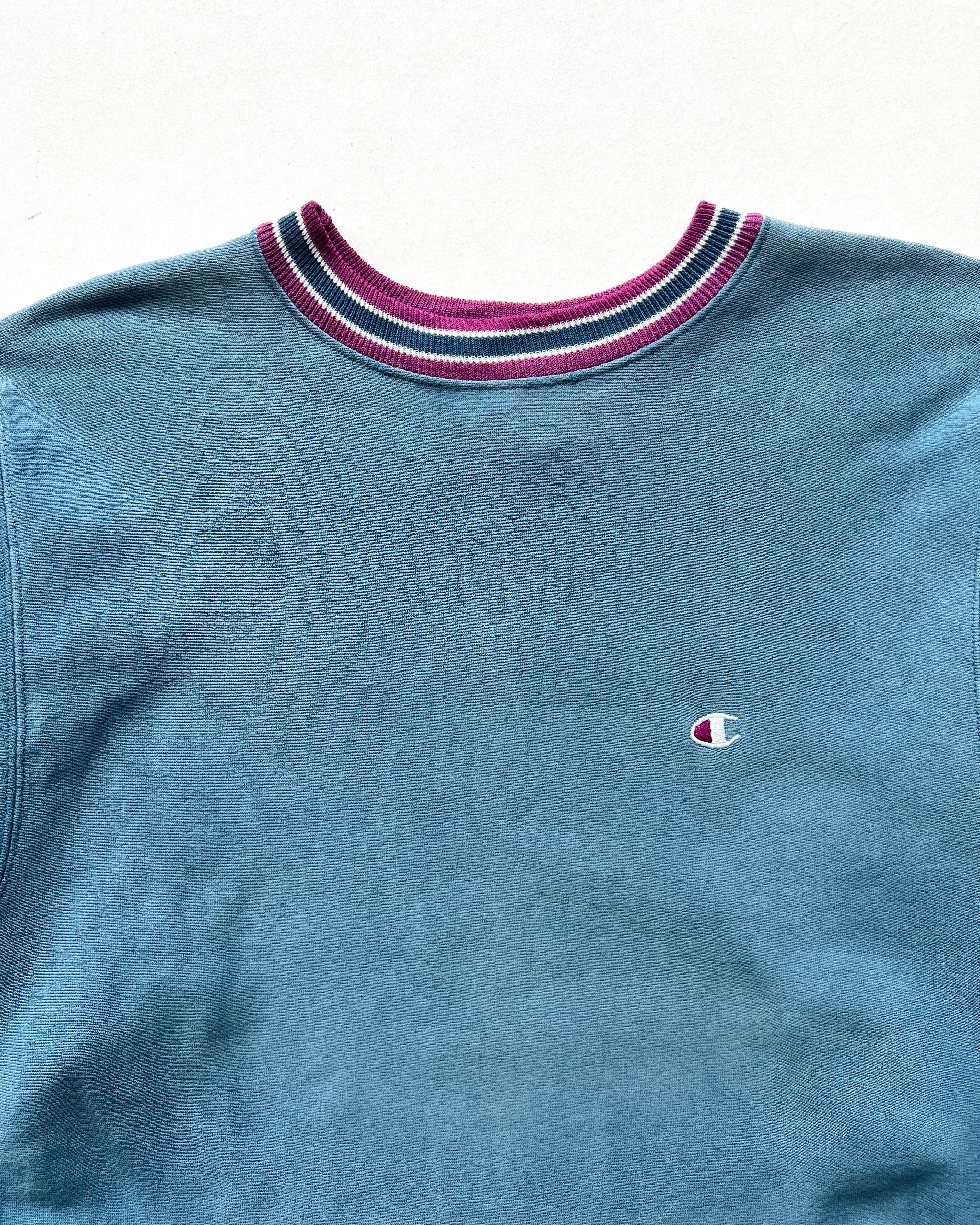 1990S CHAMPION 3-TONES REVERSE WEAVE LOGO SWEATSHIRT (L)