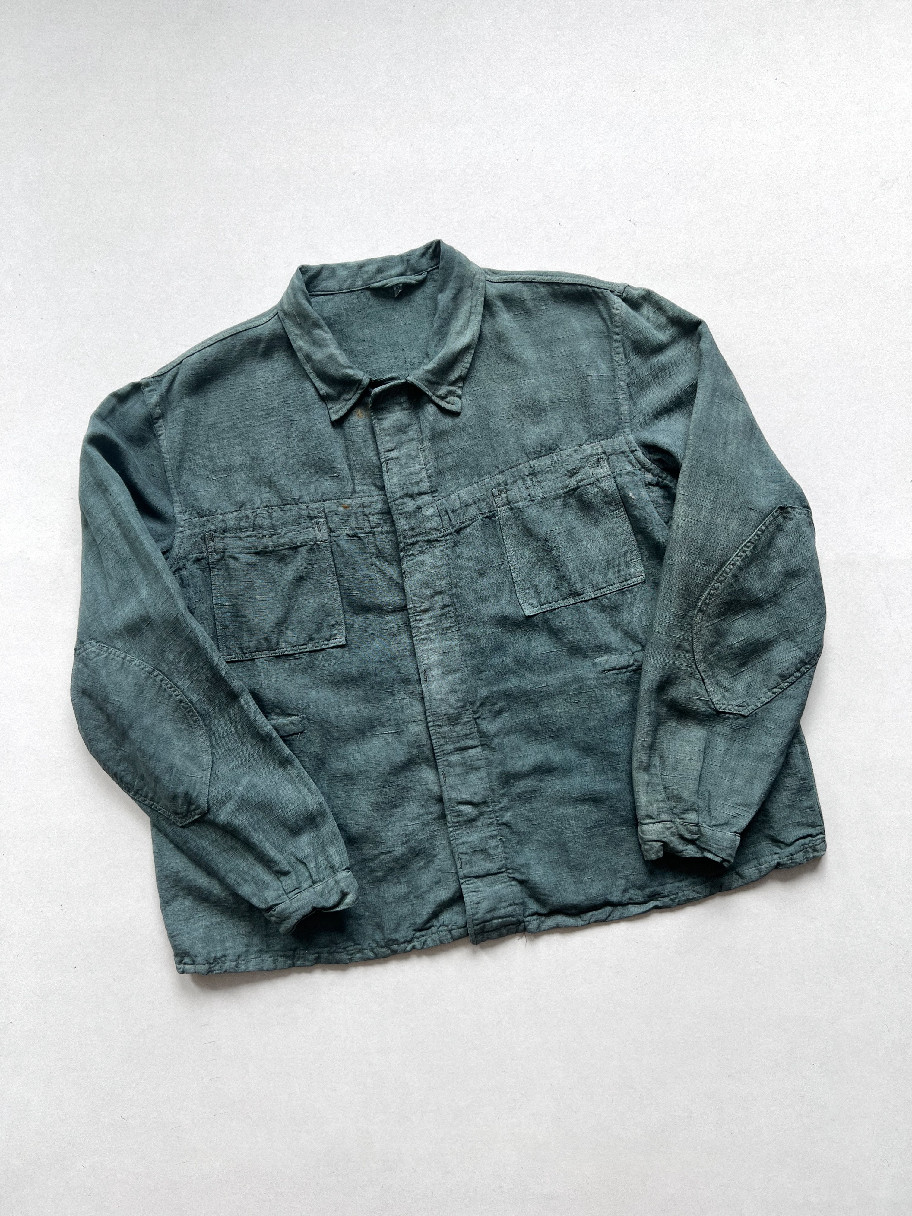 1940S/1950S EUROPE LINEN WORK JACKET (XL)