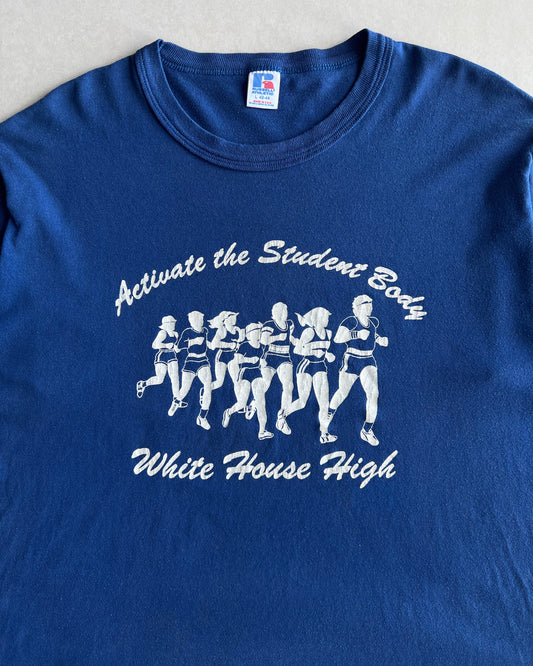 1980S RUSSELL 'WHITE HOUSE HIGH' TEE (L)