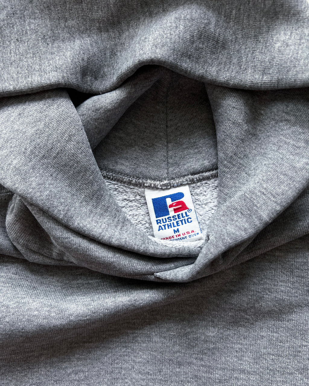 1990S RUSSELL HEATHER GREY HOODIE (M)