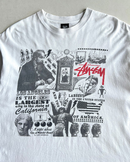 2000S STUSSY 'A NIGHT A FLOAR ON A WONDER BOAT' TEE (XL)