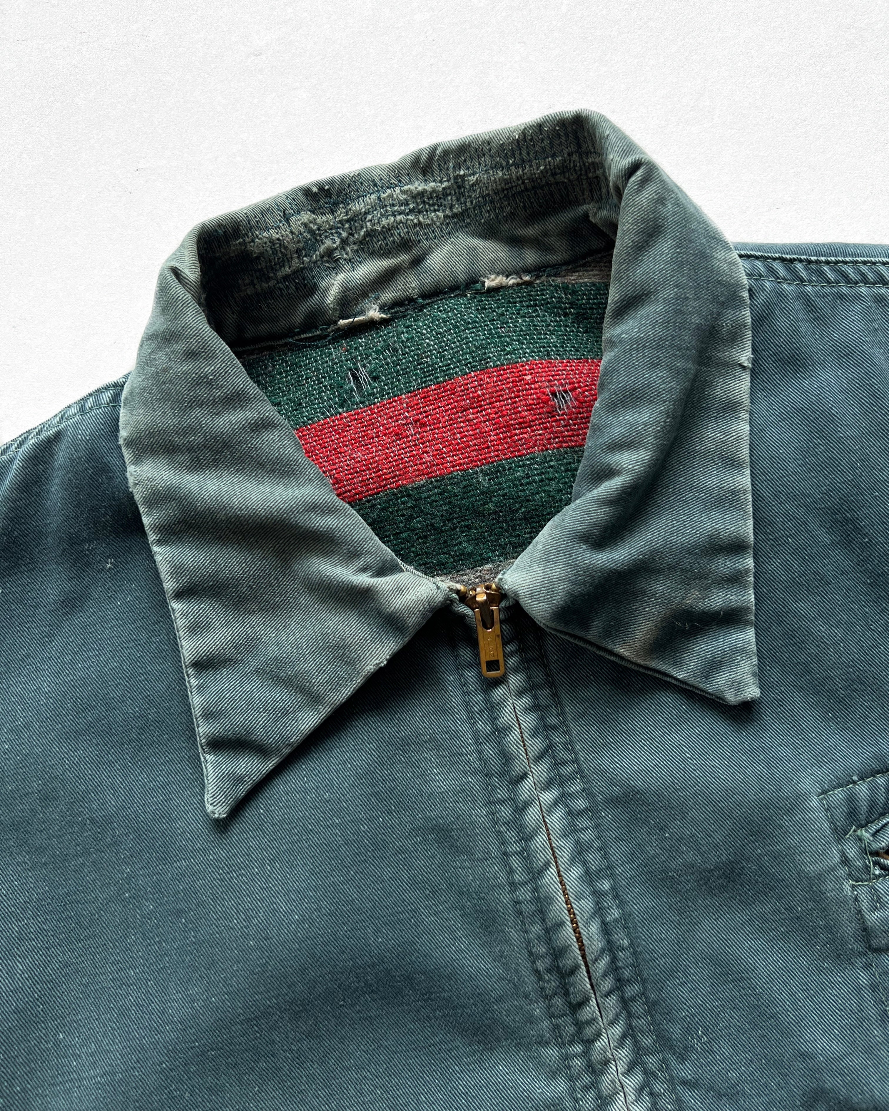 1950S FADED BLANKET LINED WORK JACKET (L)