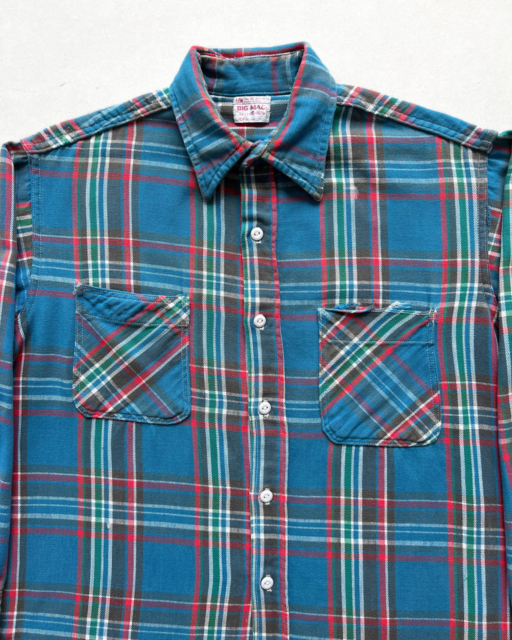 1970S BIG MAC JC PENNEY PLAID FLANNEL (L)