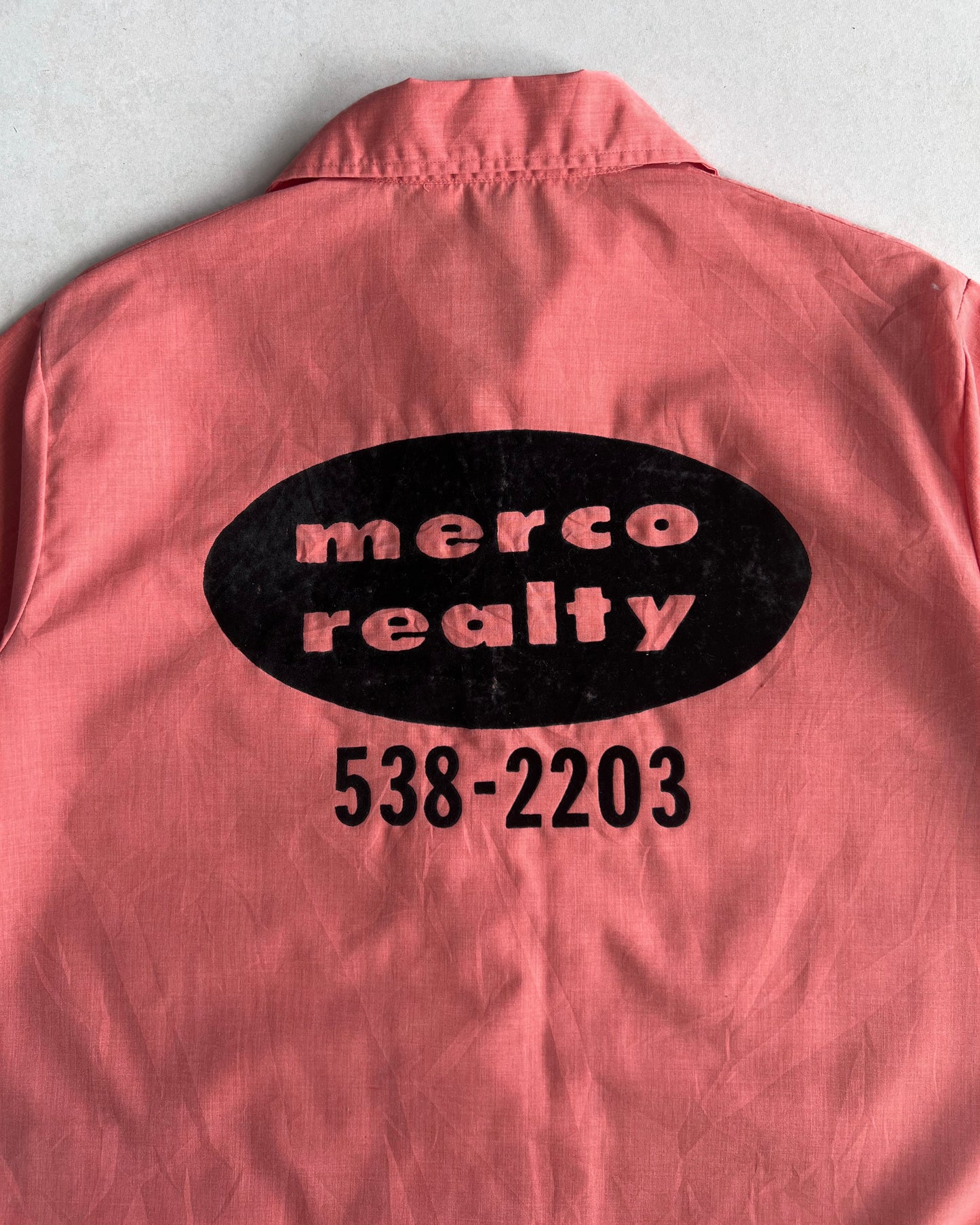1970S IMPERIAL 'MERCO REALITY' BOWLING SHIRT (L)