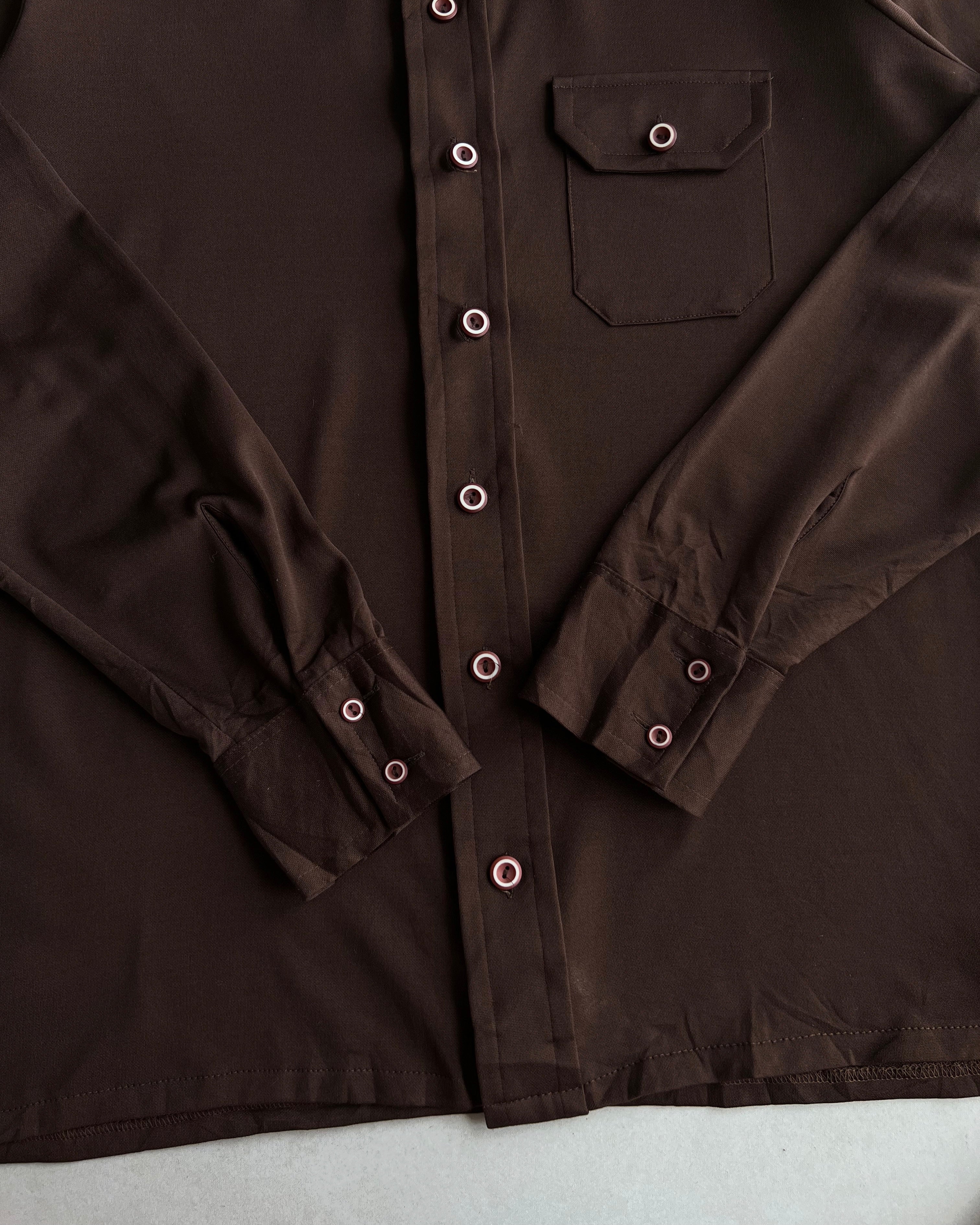 1970S MONTGOMERY POINT COLLAR BUTTON-UP SHIRT (L)