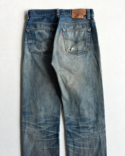 1990S FADED LEVI'S 501 DISTRESSED JEANS (29)