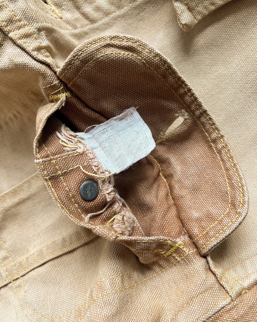 1970S LEE 220-0320 BROWN DUCK CANVAS JACKET (M)