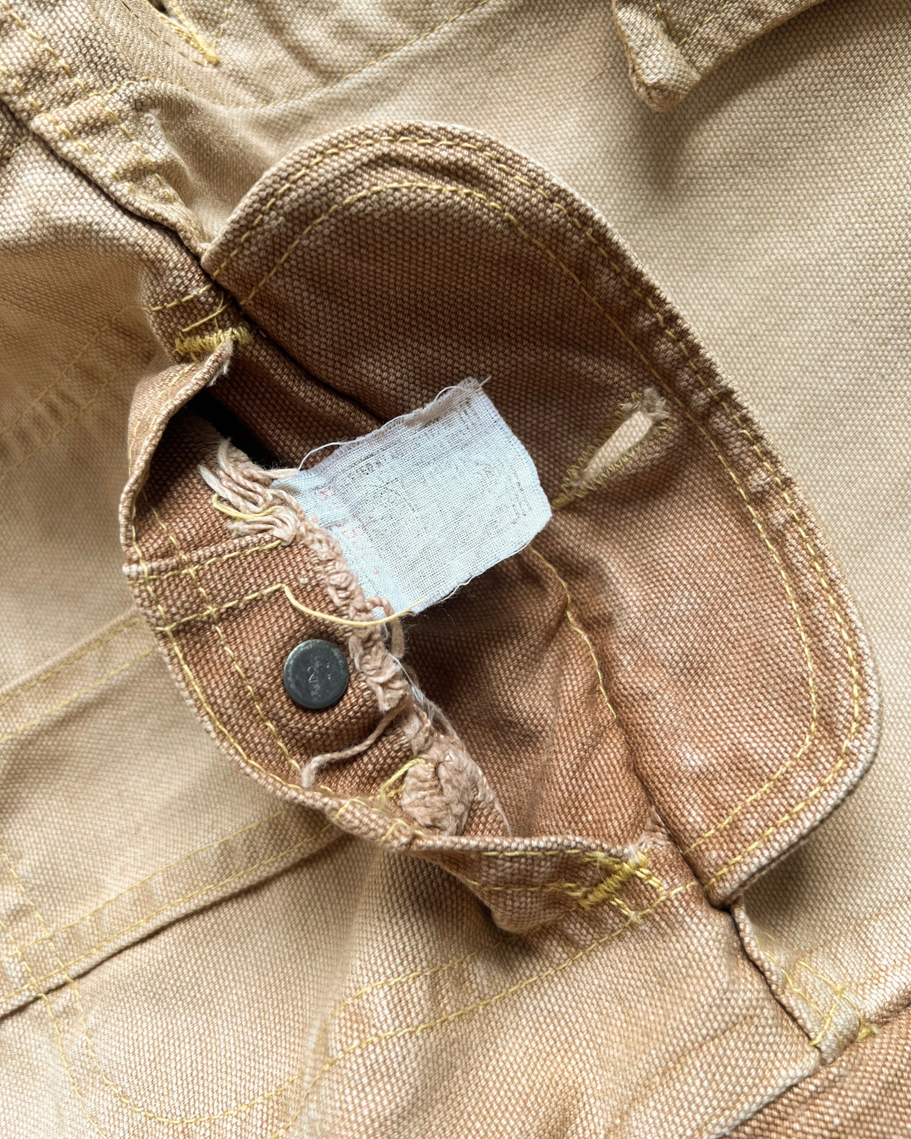 1970S LEE 220-0320 BROWN DUCK CANVAS JACKET (M)