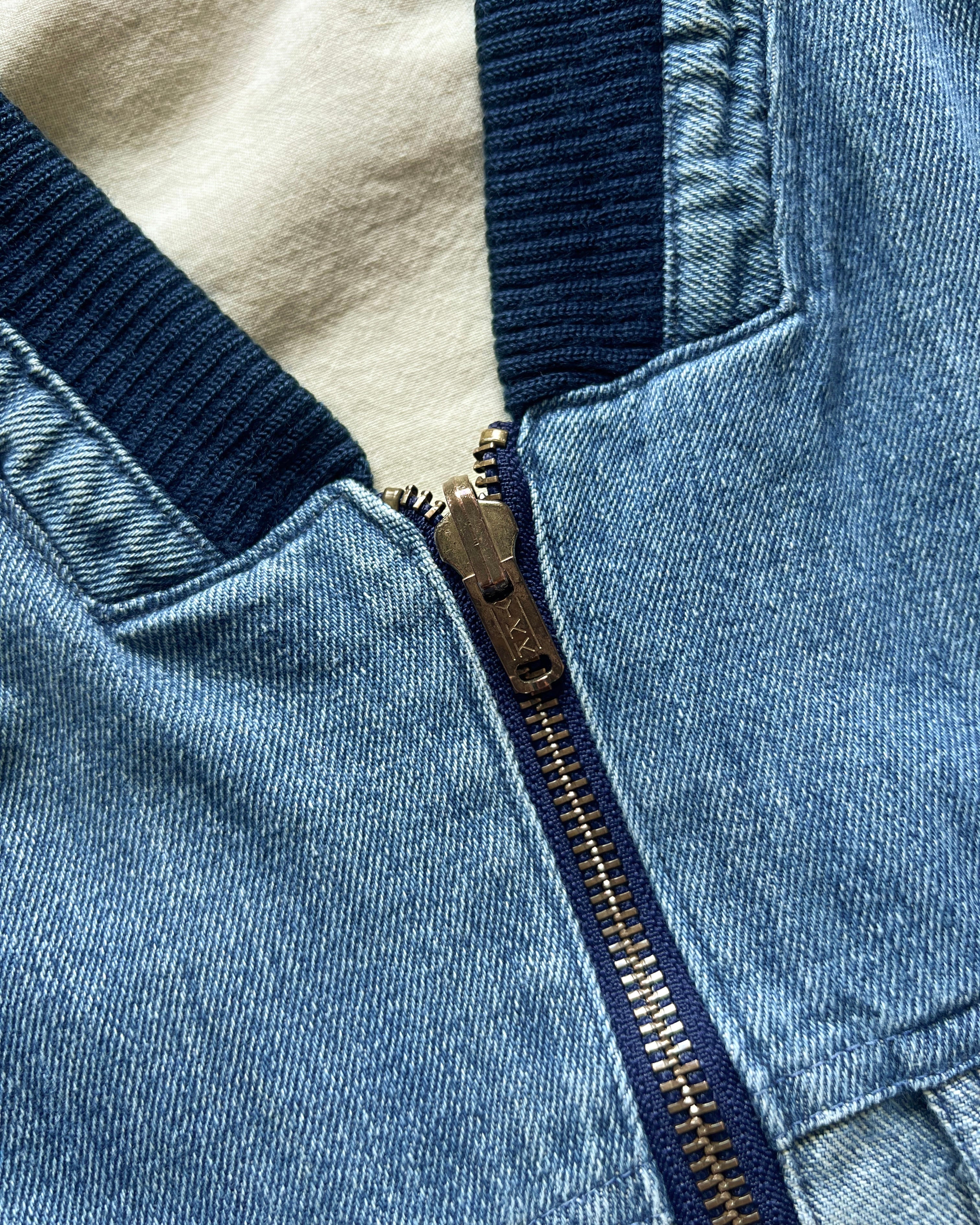 1980S TWO-TONE DENIM REVERSIBLE JACKET (XL)