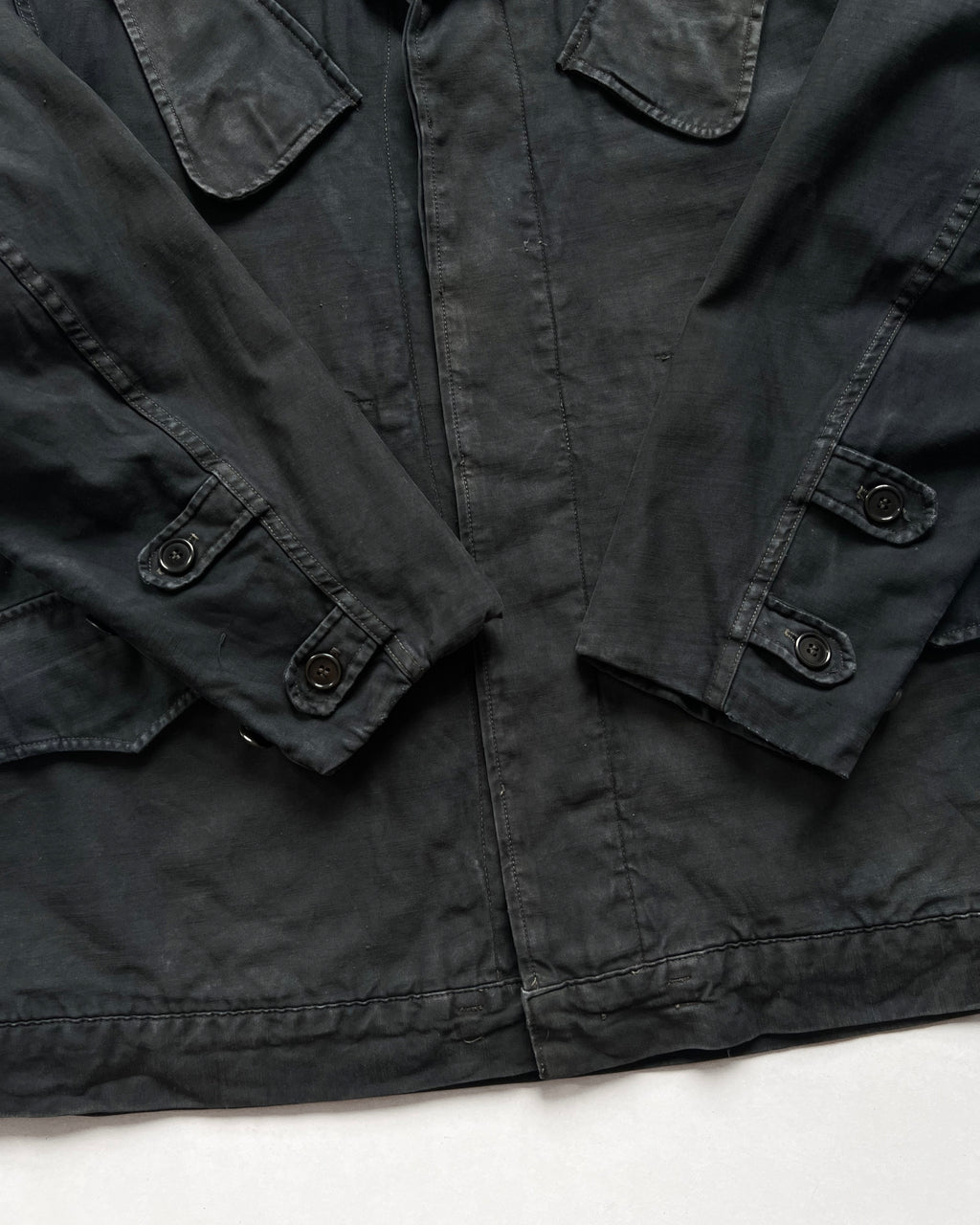 1960S OVERDYED DUTCH ARMY FIELD JACKET (M)