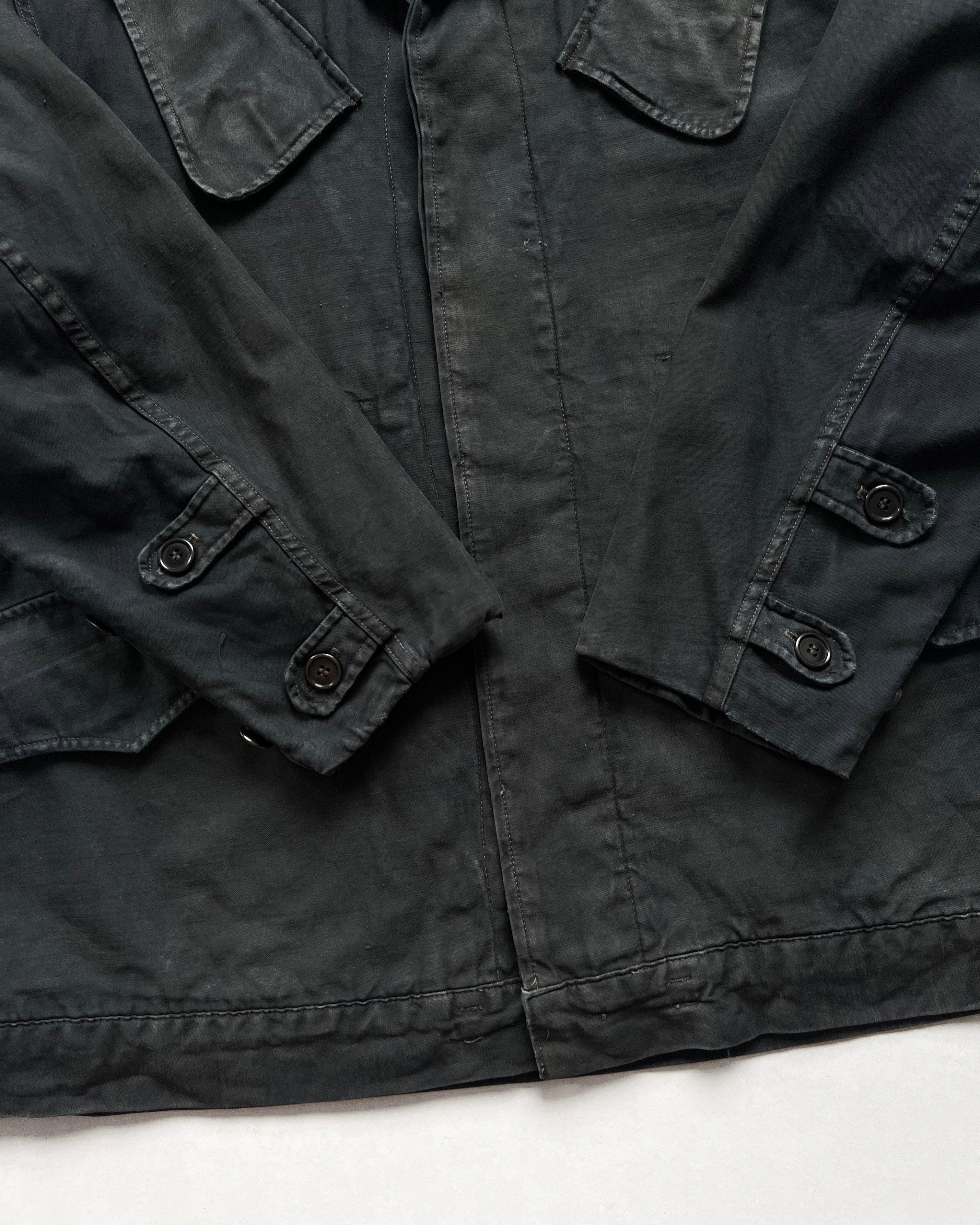 1960S OVERDYED DUTCH ARMY FIELD JACKET (M)