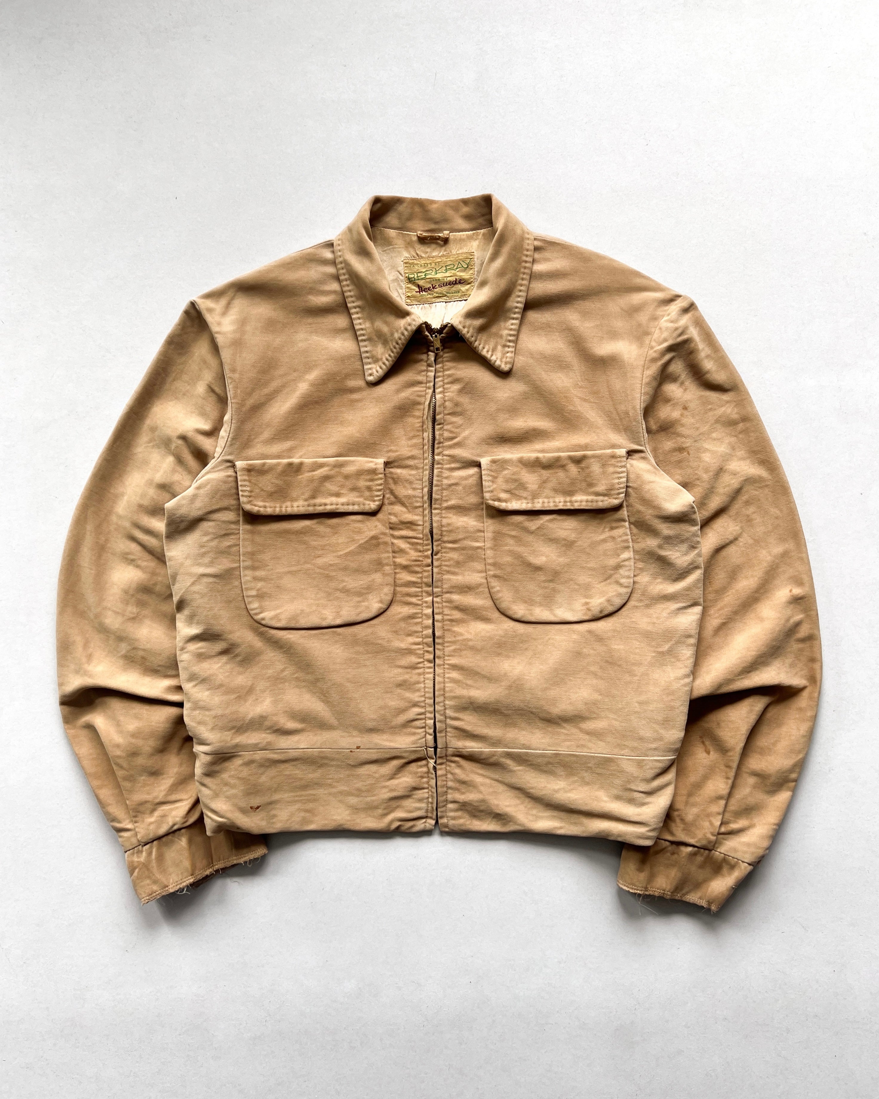 1950S BERKRAY HEEKSUEDE RICKY JACKET (L)