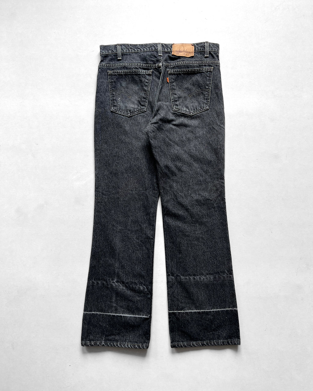 1990S BLACK LEVI'S 517 FLARE JEANS (35)