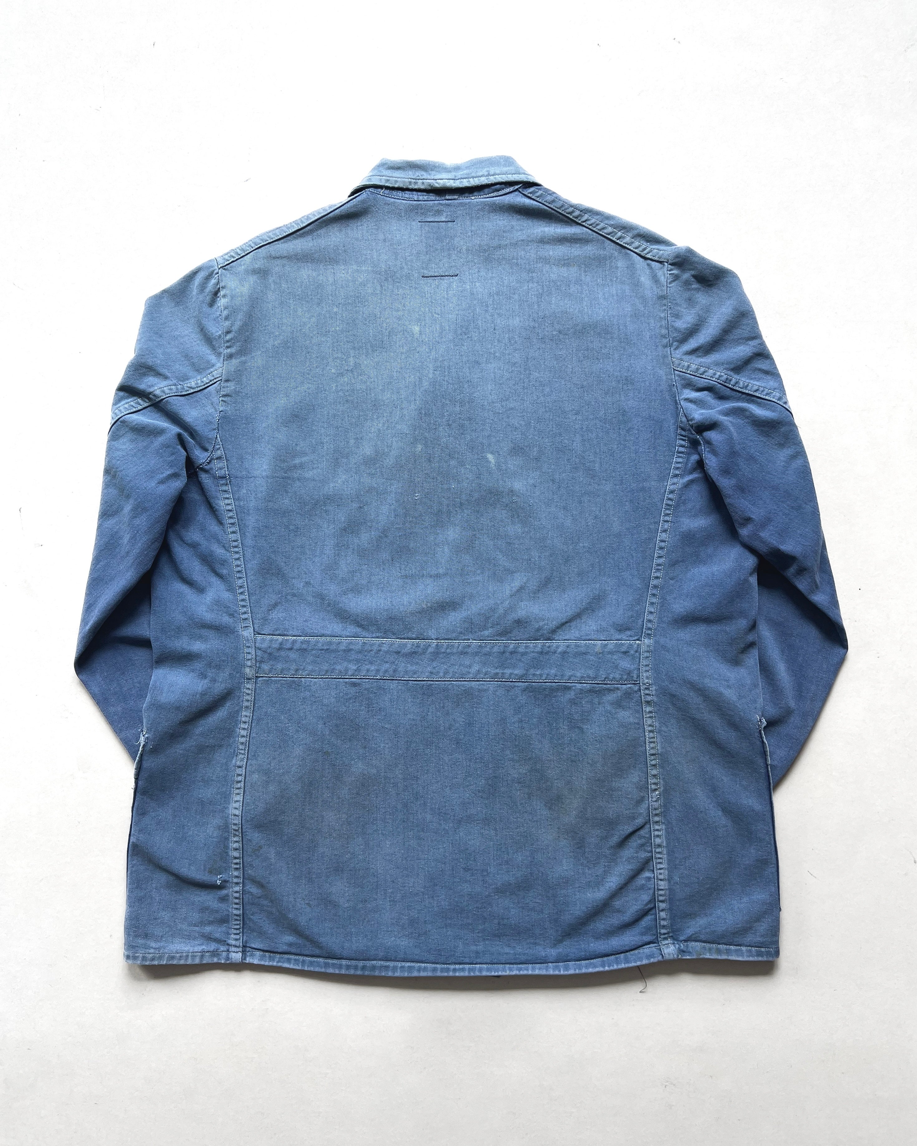 1950S FADED EUROPE DOUBLE BREAST WORK JACKET (L)