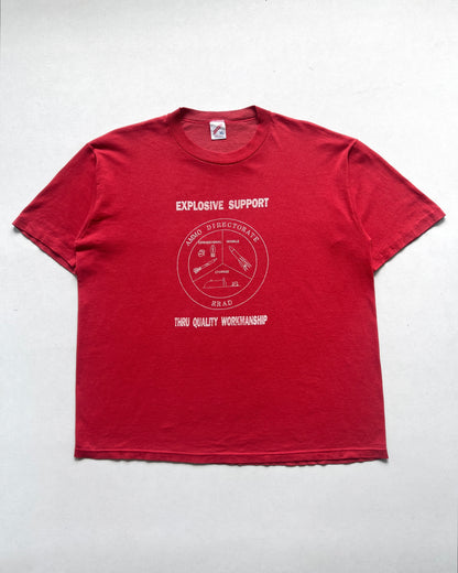 1990S 'EXPLOSIVE SUPPORT THRU QUALITY WORKMANSHIP' TEE (XL)