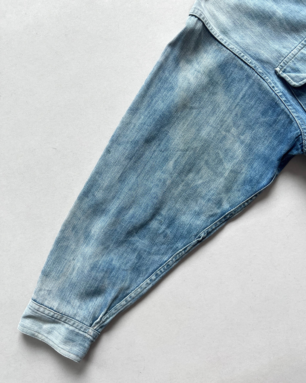 1950S FADED JAPANESE DENIM WORK JACKET (M)