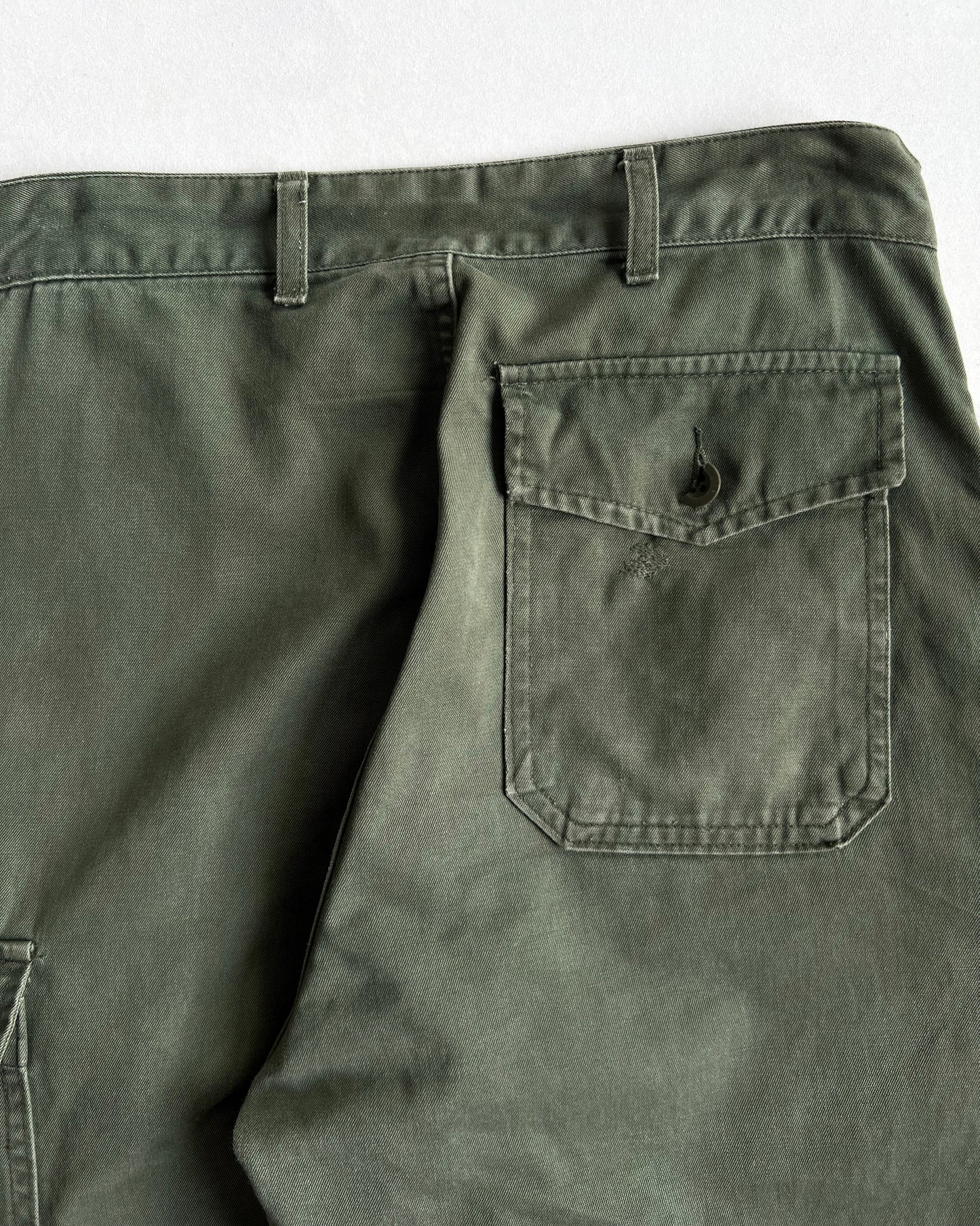 1980S FRENCH ARMY SINGLE POCKET HBT TROUSERS (29)