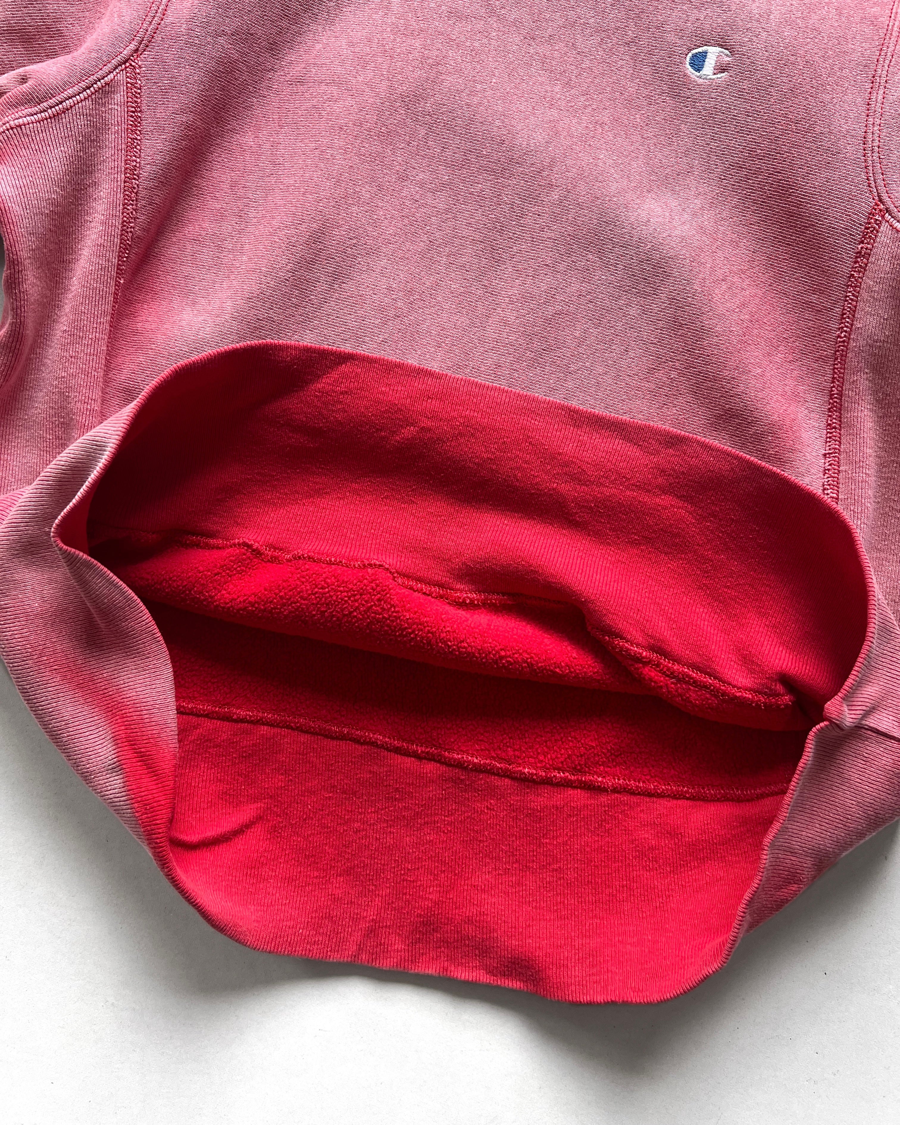 1980S SUN FADED RED CHAMPION REVERSE WEAVE SWEATSHIRT (S)