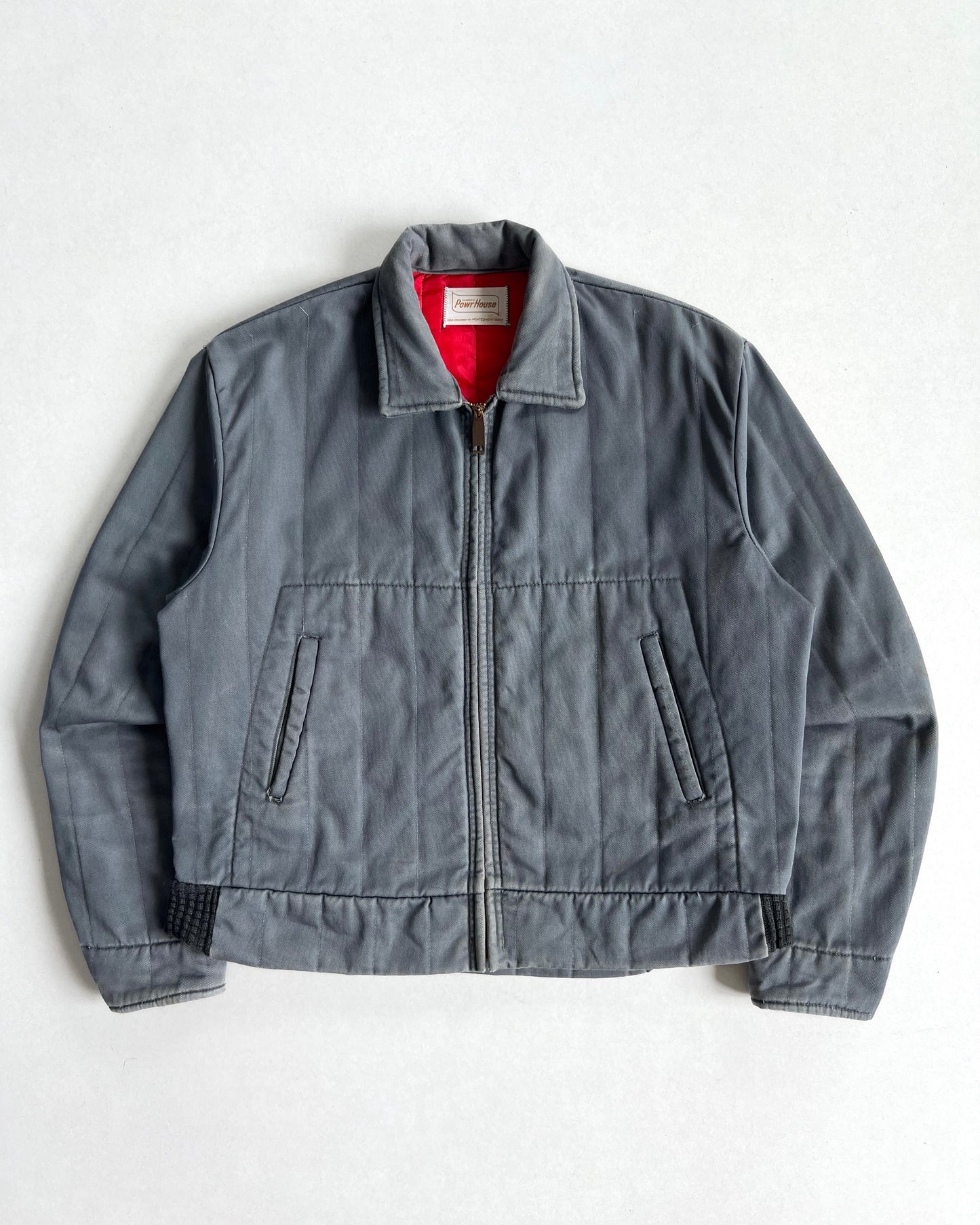 1950S FADED WARDS POWERHOUSE WORK JACKET (L)