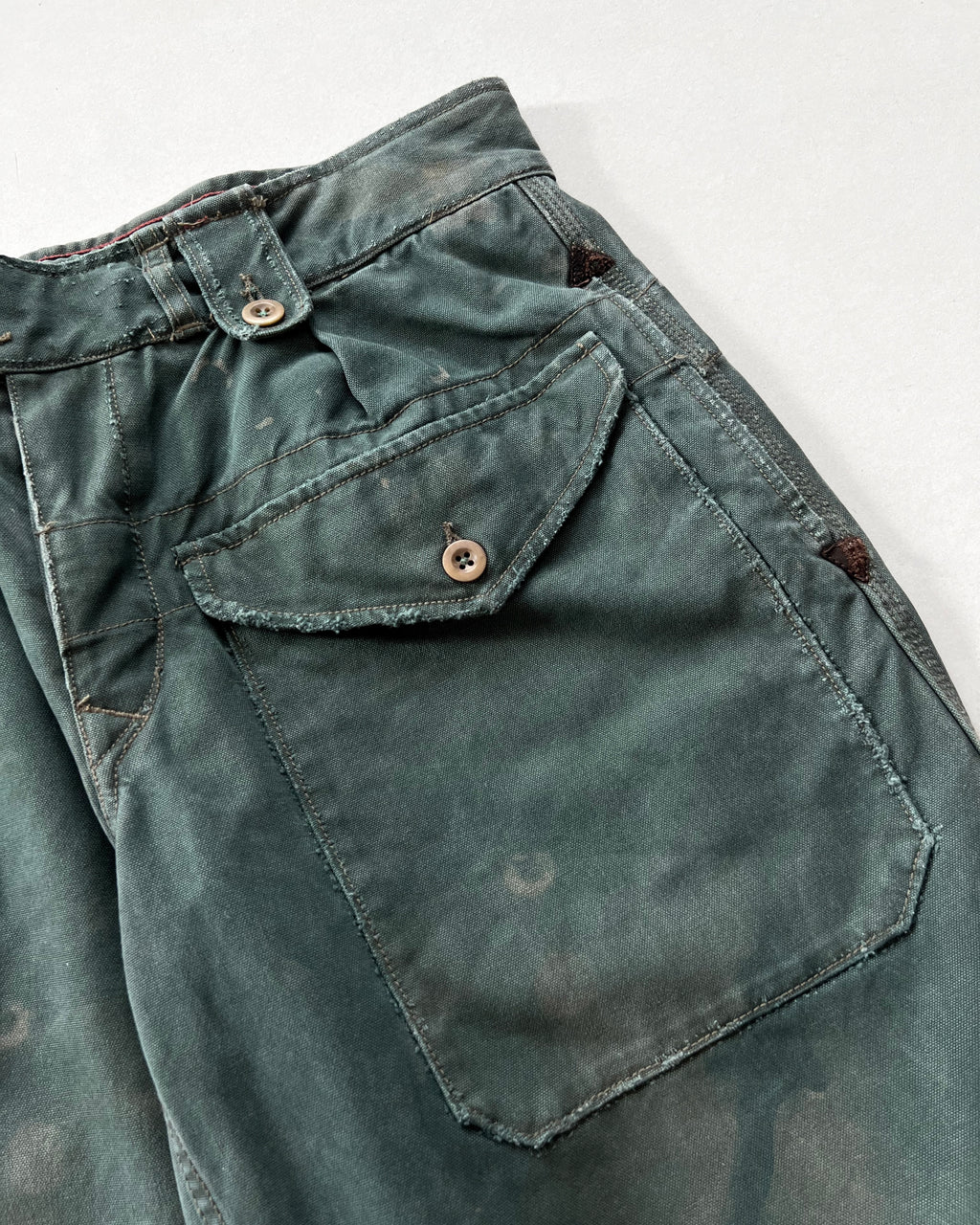 1990S EMERALD GREEN RALPH LAUREN BATTLEDRESS TROUSERS (30-35)