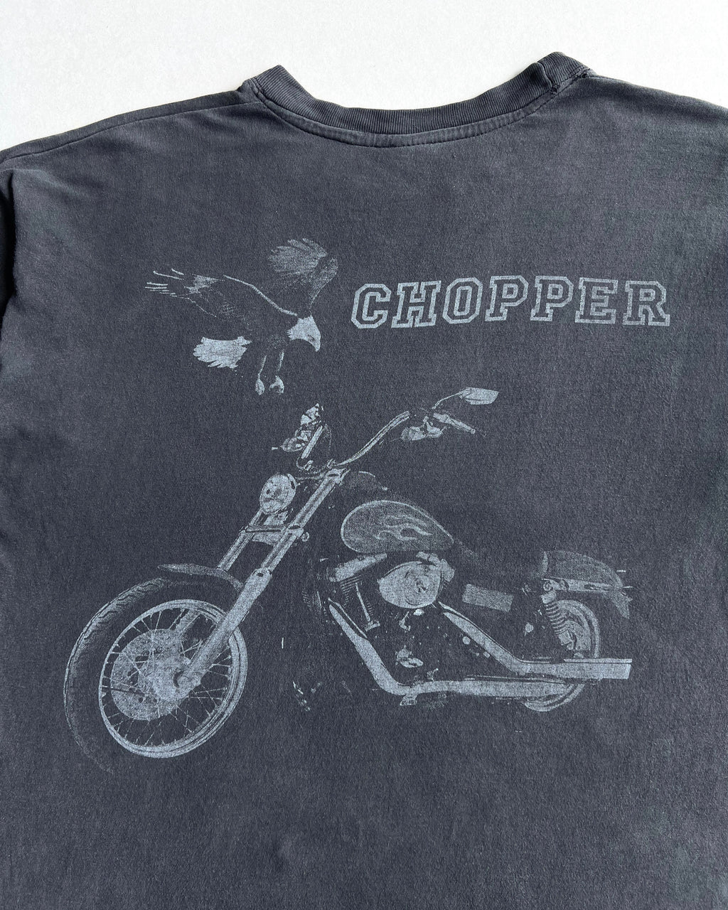 1990S FADED BLACK CHOPPER TEE (L)