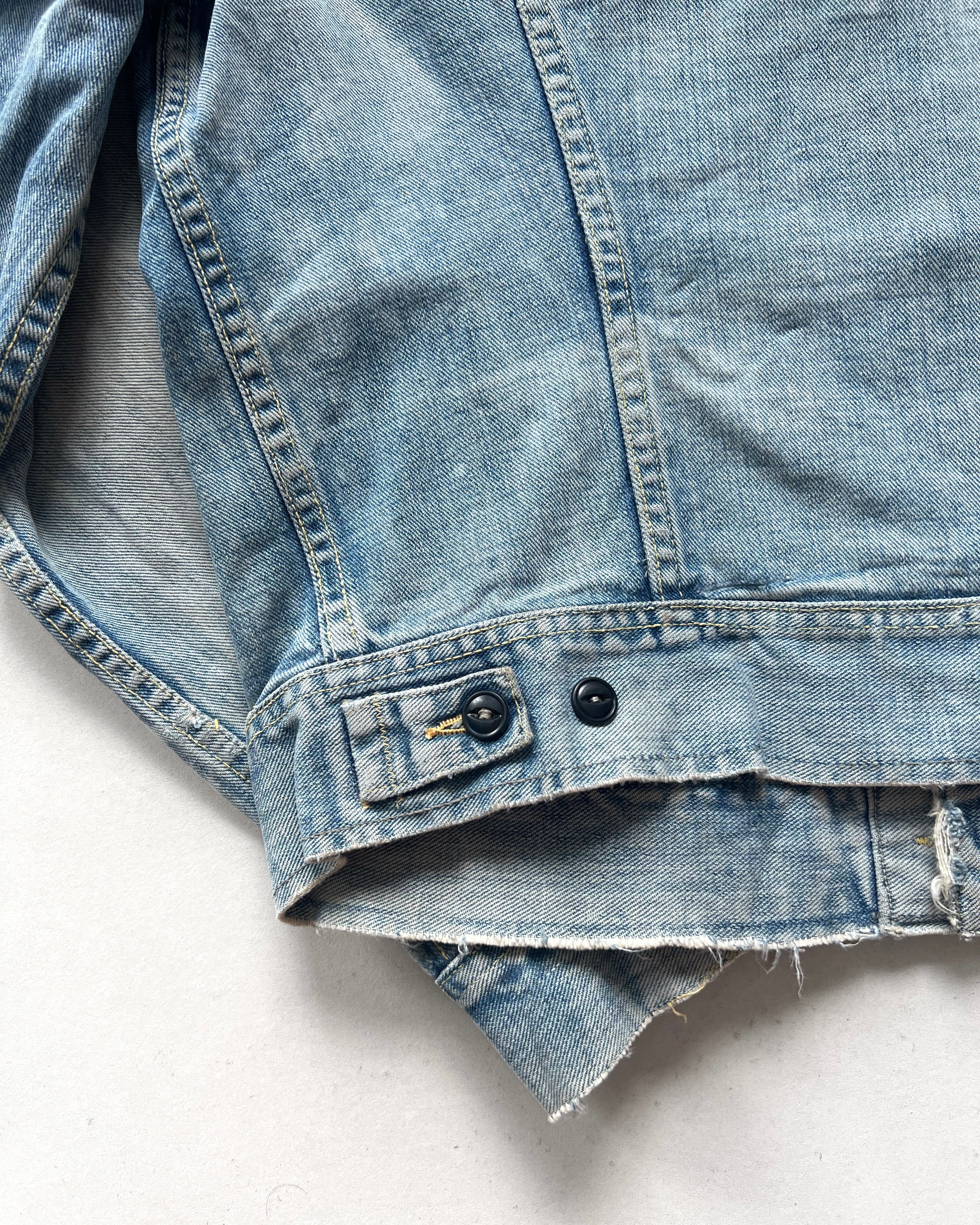 1960S SUN FADED LEE 101-J DENIM JACKET (L)