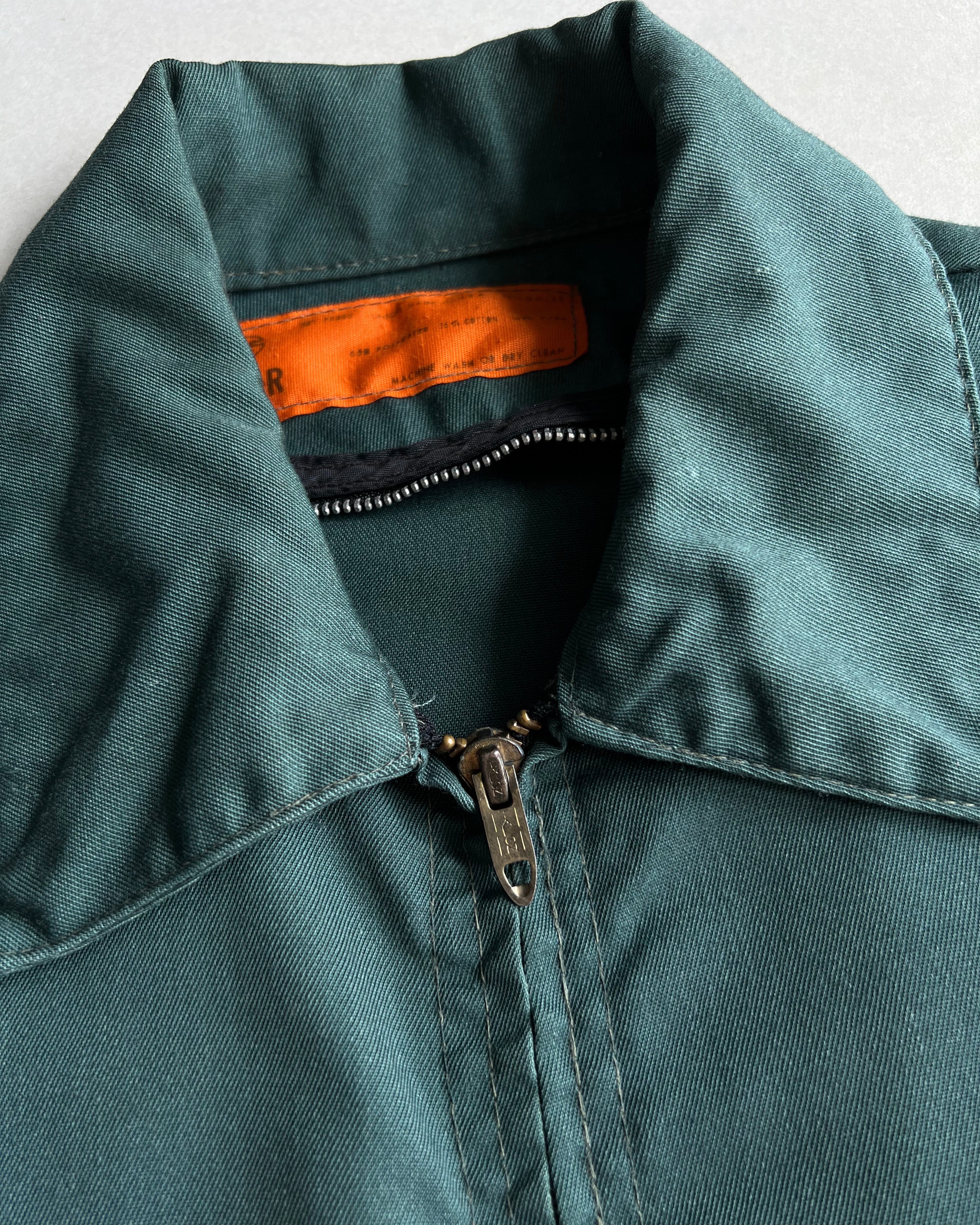 1970S EMERALD GREEN DOUBLE POCKET WORK JACKET (M)