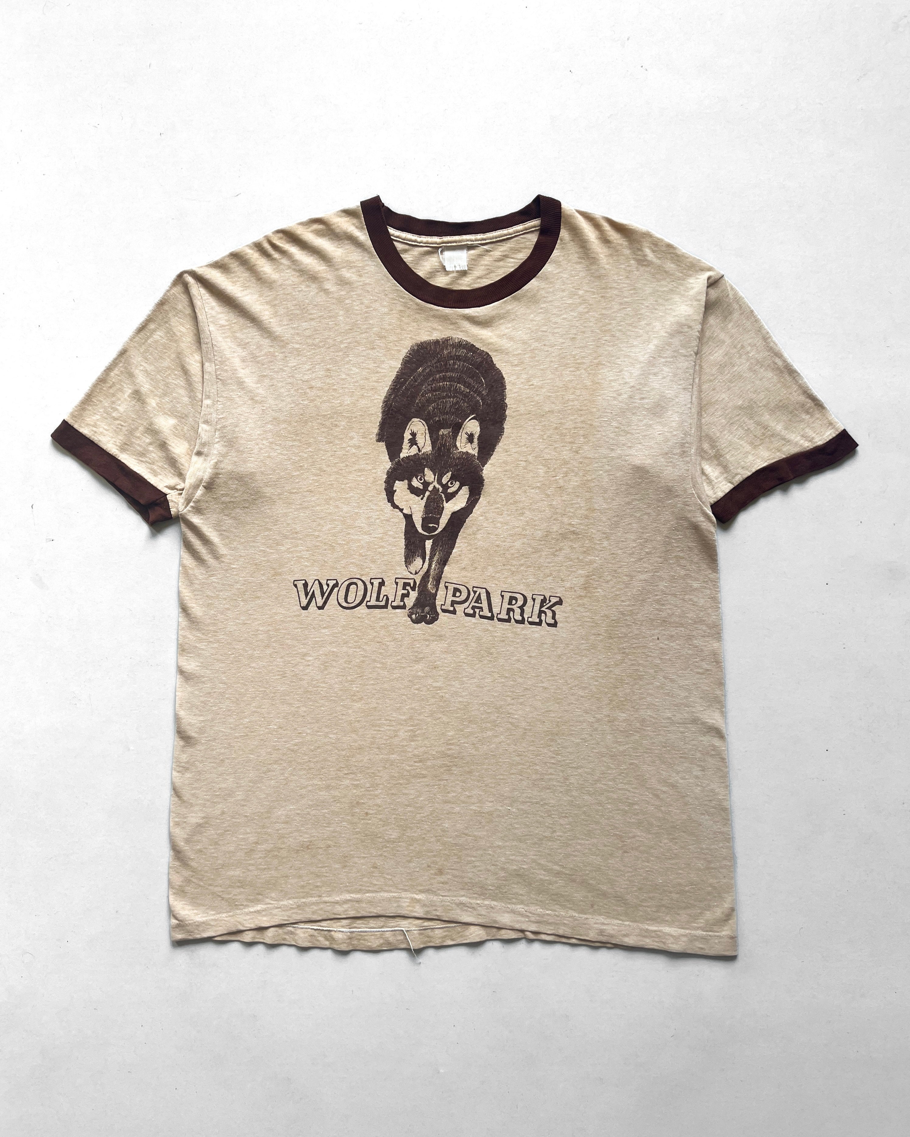 1980S 'WOLF PARK' RINGER TEE (L)