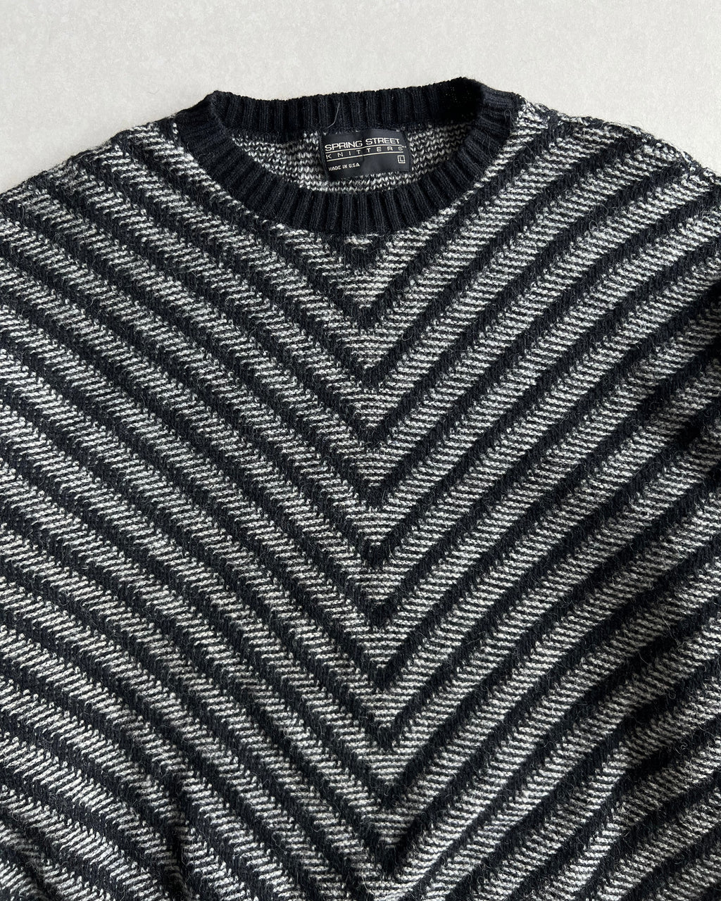 1990S SPRING STREET WOOL KNIT SWEATER (L)
