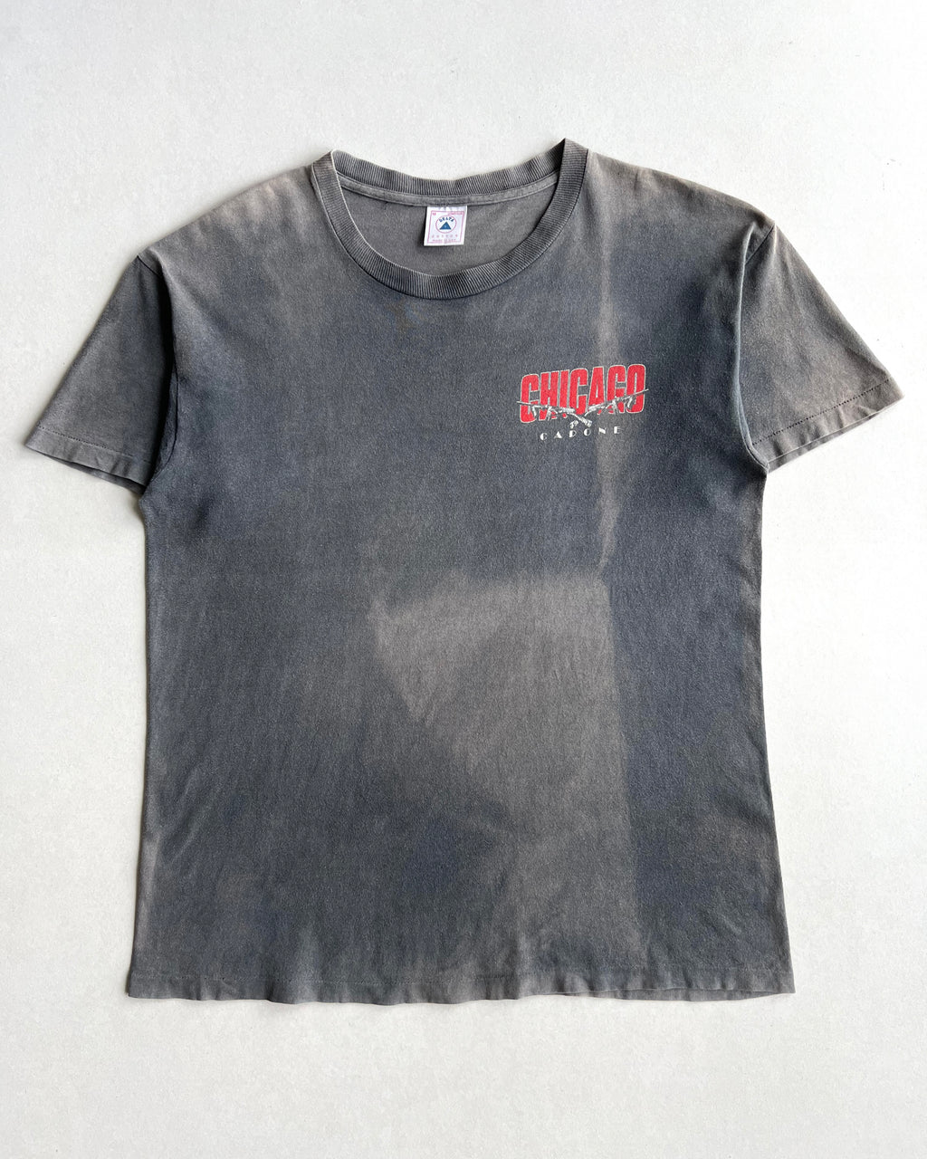 1990S SUN FADED 'CHICAGO CADONE' SINGLE STITCH TEE (M)
