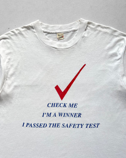 1980S 'CHECK ME I'M A WINNER' SINGLE STITCH TEE (XL)
