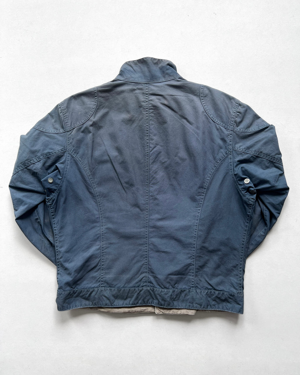 1990S FADED BELSTAFF MOTORCYCLE JACKET (L)