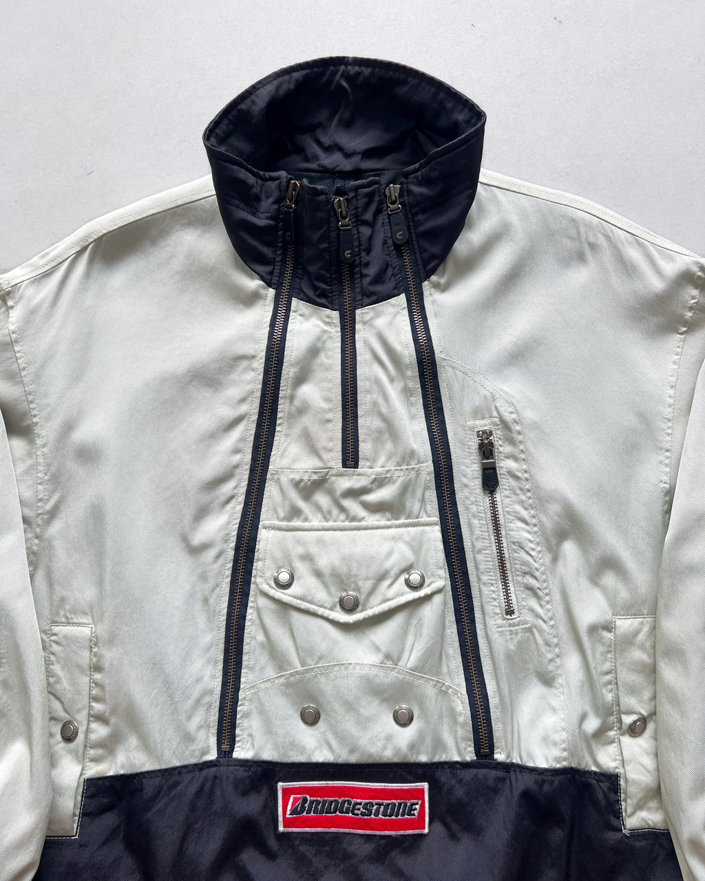 1980S/1990S CARRERA MULTI-ZIPPERS RACING JACKET (L)