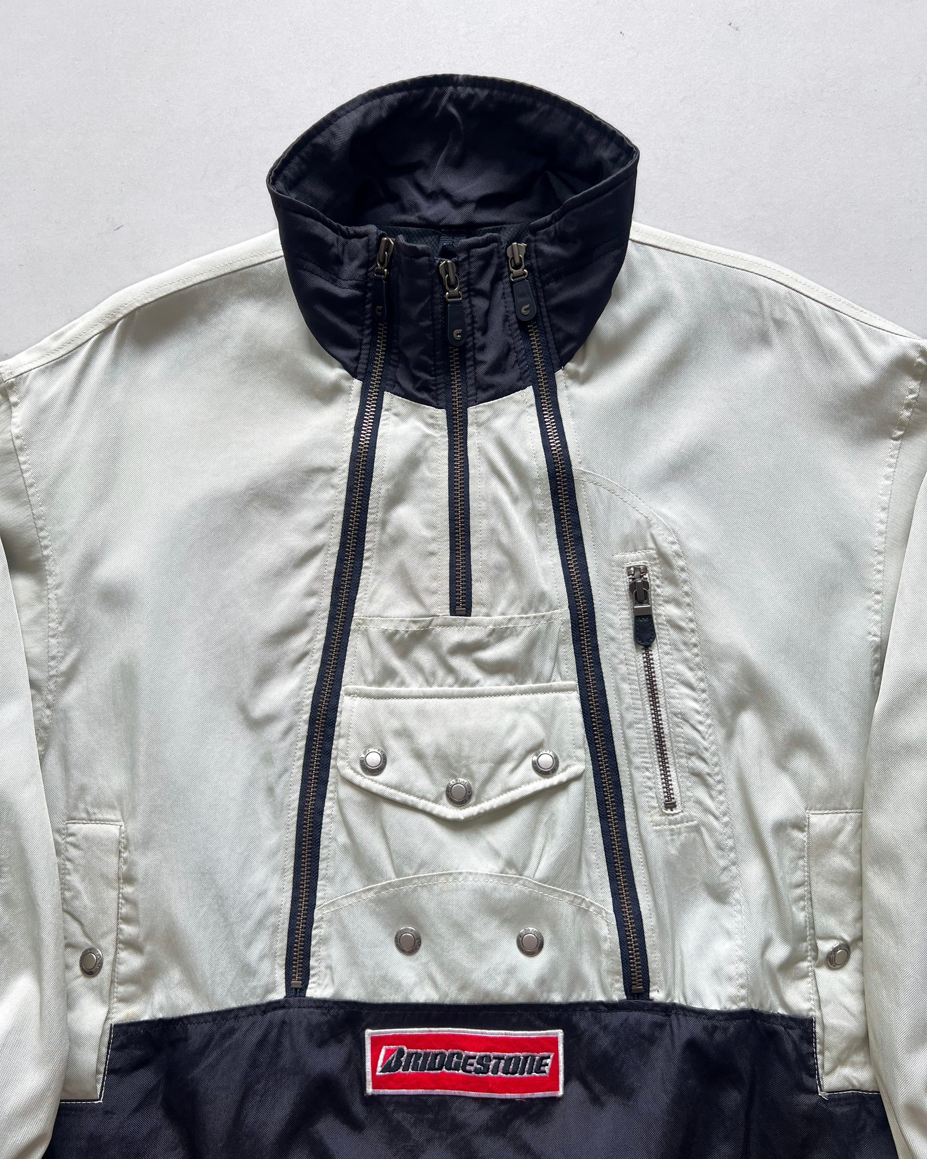 1980S/1990S CARRERA MULTI-ZIPPERS RACING JACKET (L)